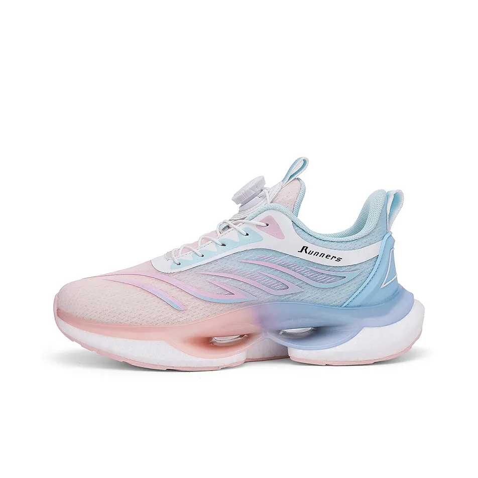 Kuding Амортизация устойчивый к истиранию дышащий низкий топ беговые кроссовки унисекс