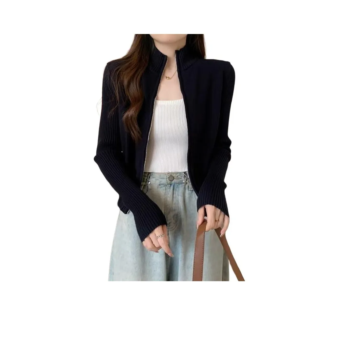 XIANSINIAO Черный Женский Трикотаж