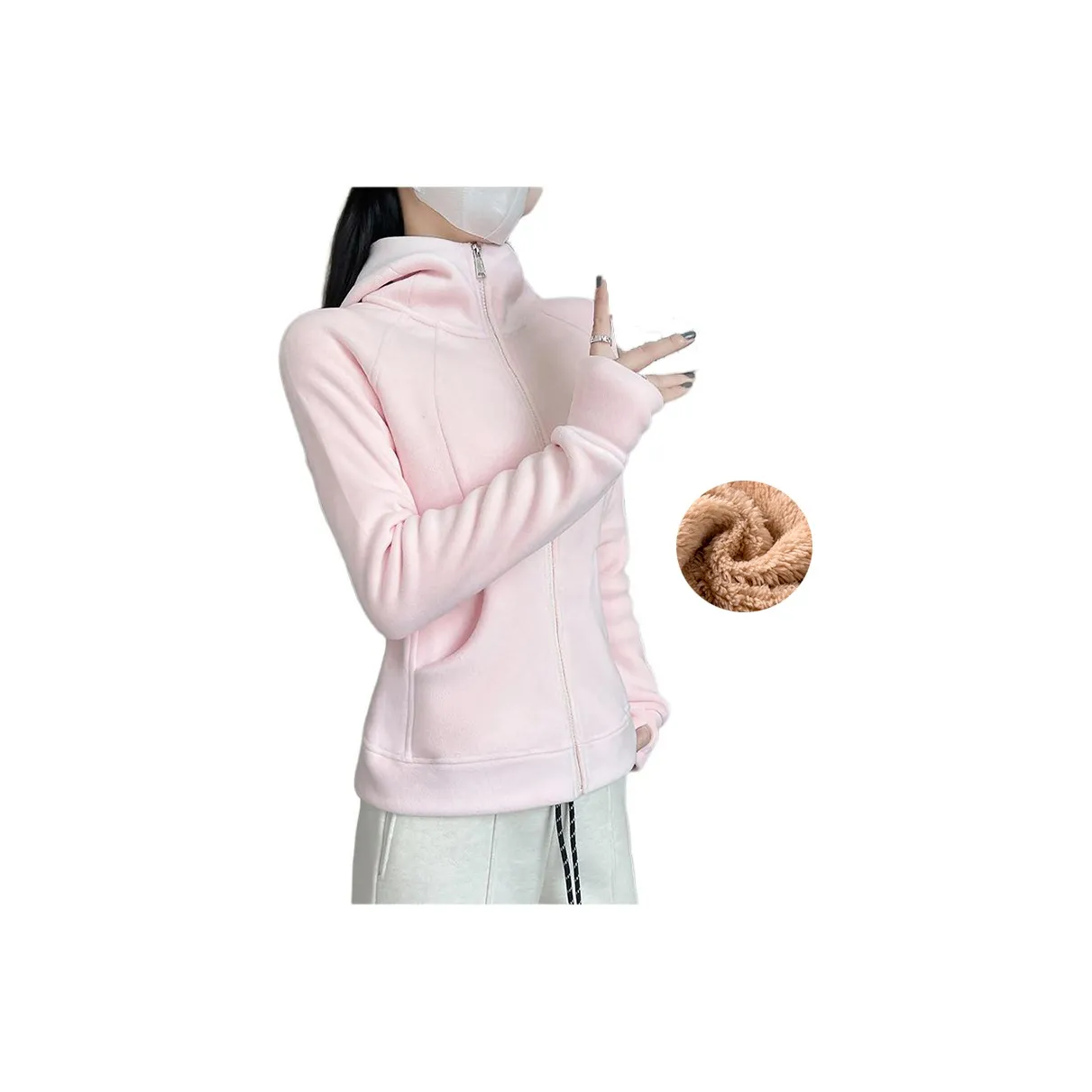 MIIOW Вельвет Feel Пальто Женское Одиночное Упаковка