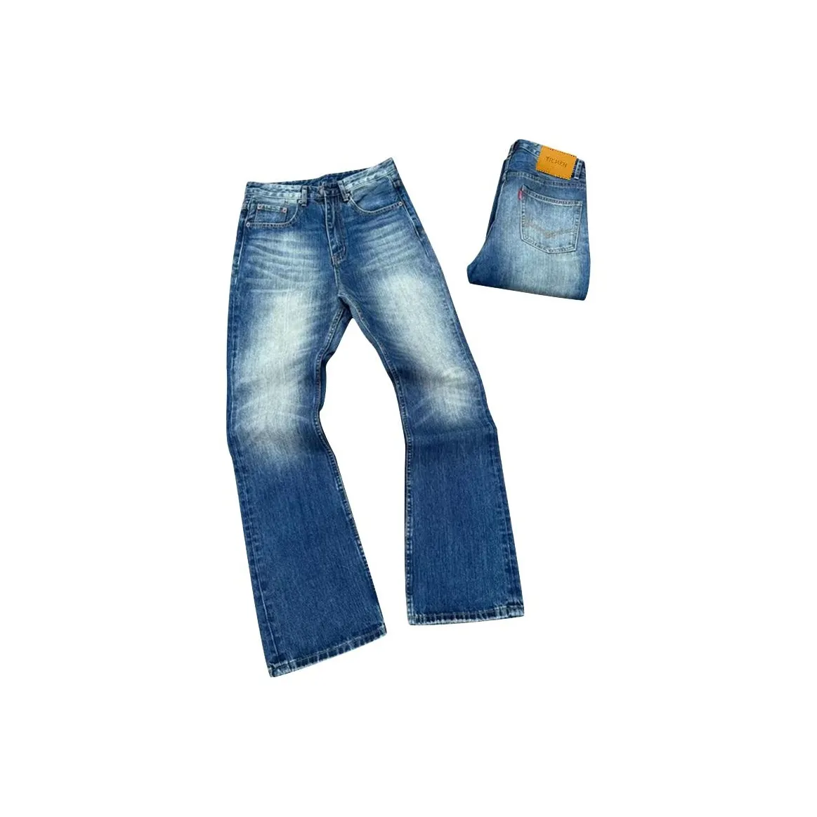 YICHEN Синий [Нет Логотипа] Унисекс Джинсы