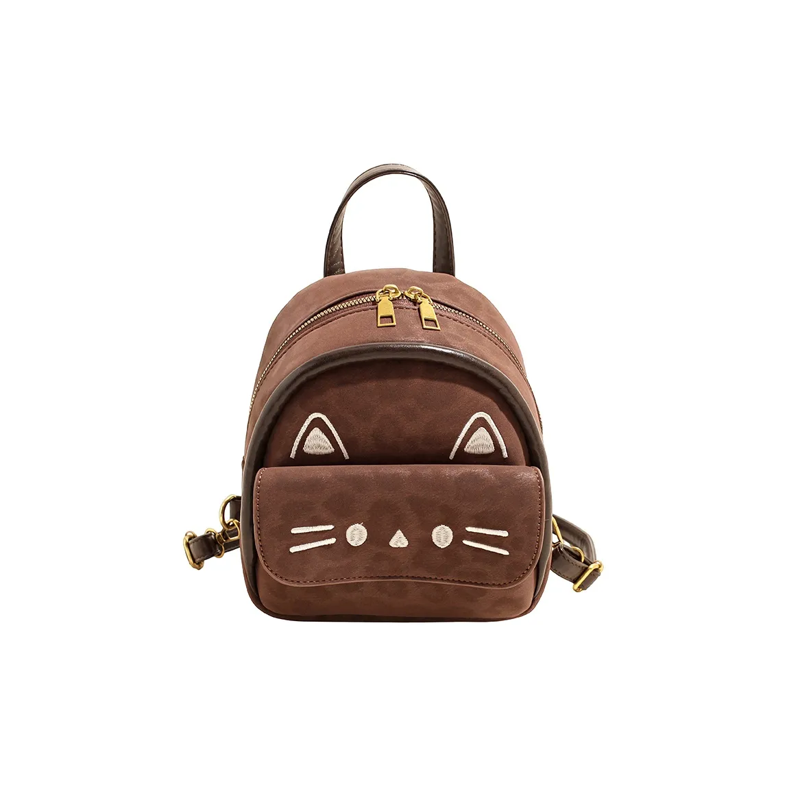 ResNonverba ПУ (полиуретан) Рюкзак Стандартный Женский Кофейный Коричневый