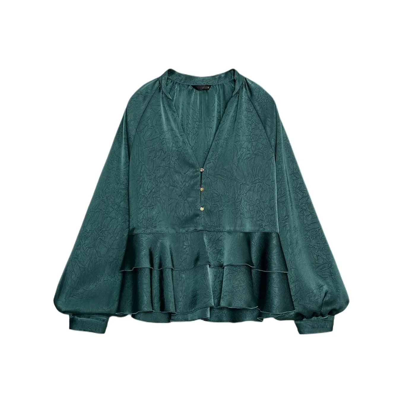 ZARA Утино-зеленый Женские Рубашки