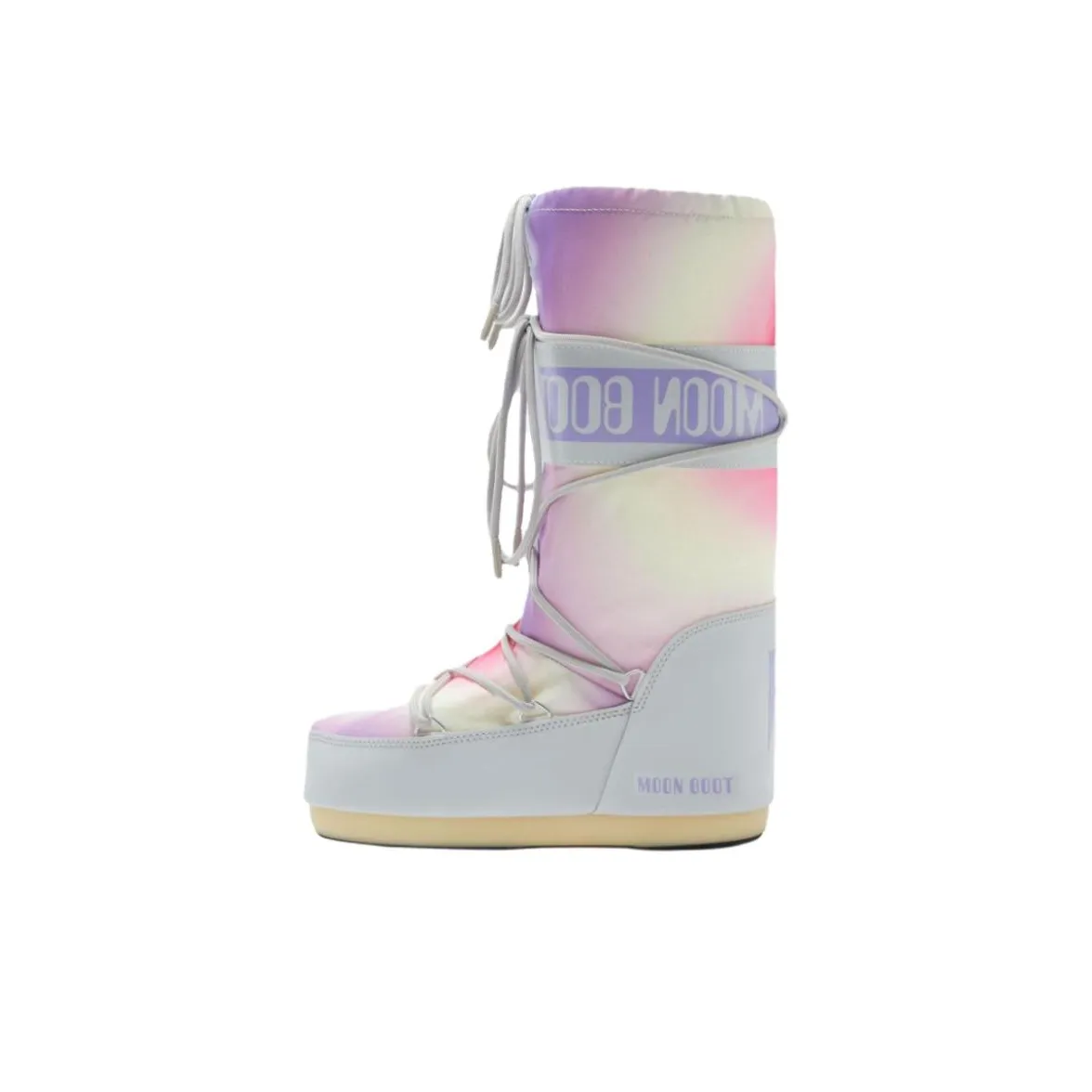 Moon Boot Snow Boots Unisex Purple White Pink