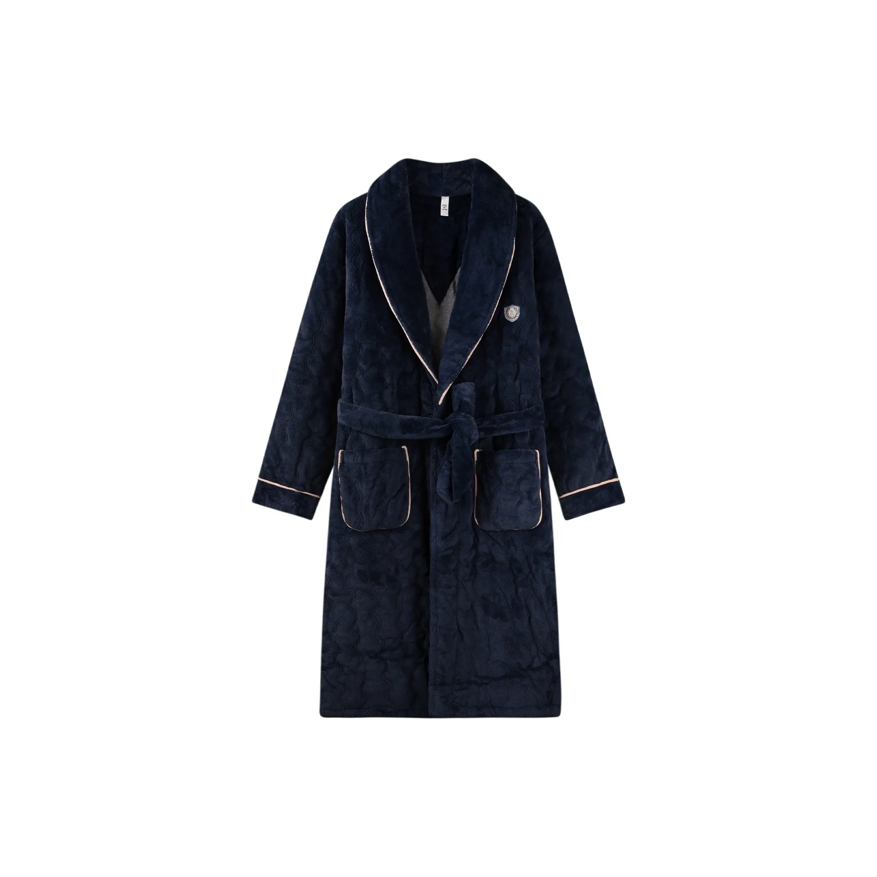 Qin Jing Sleep Халат Мужской Темно-синий