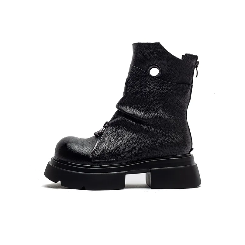 Chibang Короткий MID Голень Мартин Boot 5 см Женские