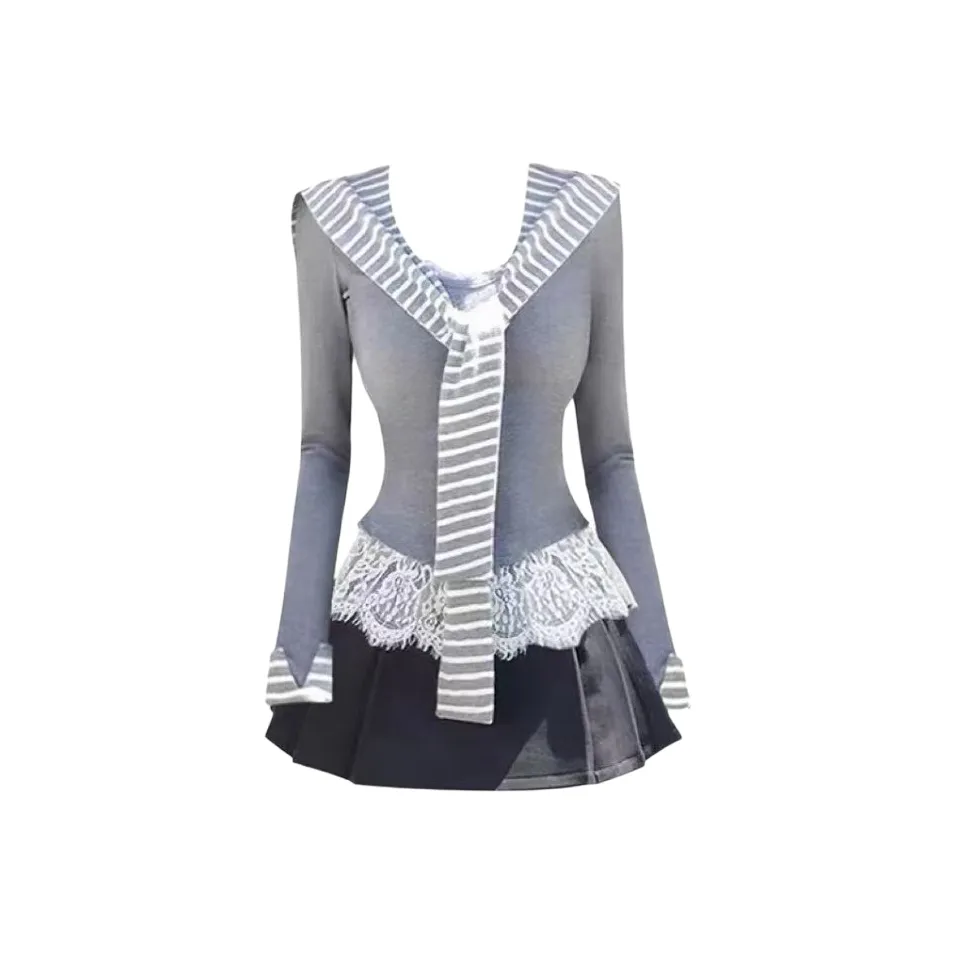 DANCANG Топ+Шаль+Юбка Трехкомпонентный Комплект Женские Юбочные Наборы