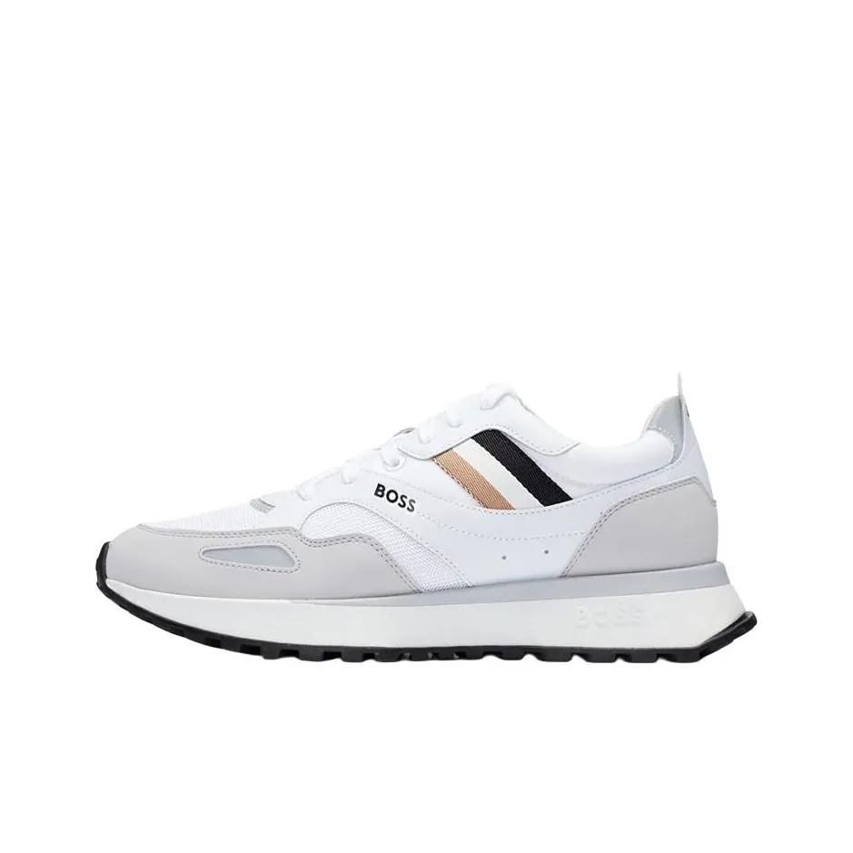 Hugo Boss Устойчивый к истиранию Низкий Топ Повседневная Обувь Мужская Белый Серый