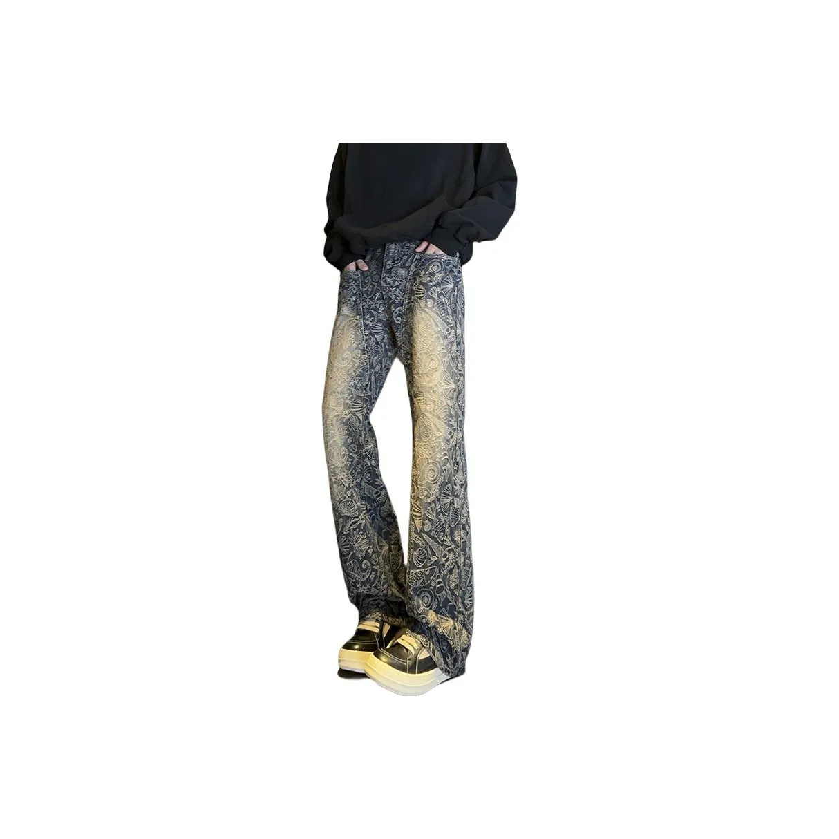 Eat Studios Blue Unisex Jeans