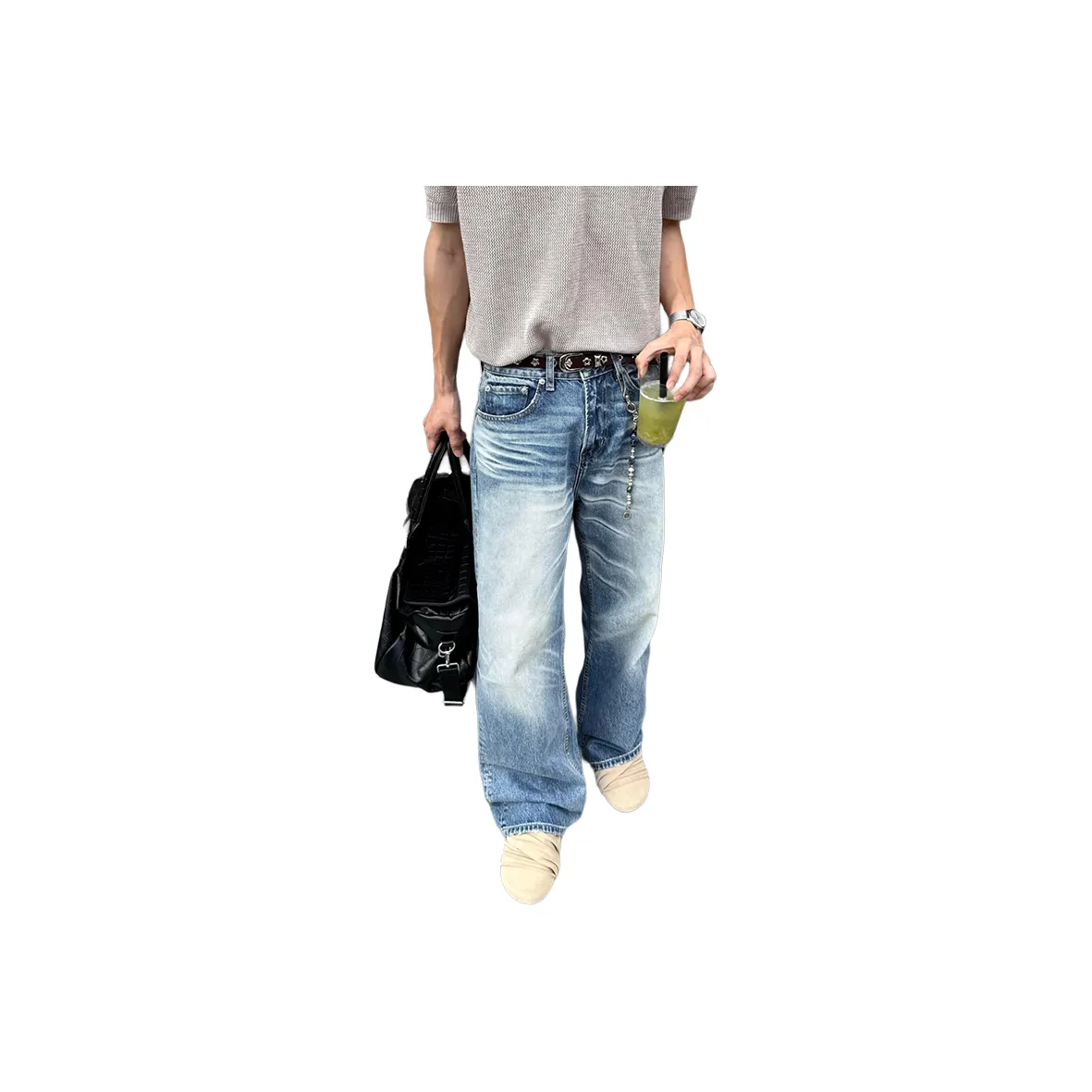 PANDA ADEVIL Синий Унисекс Джинсы