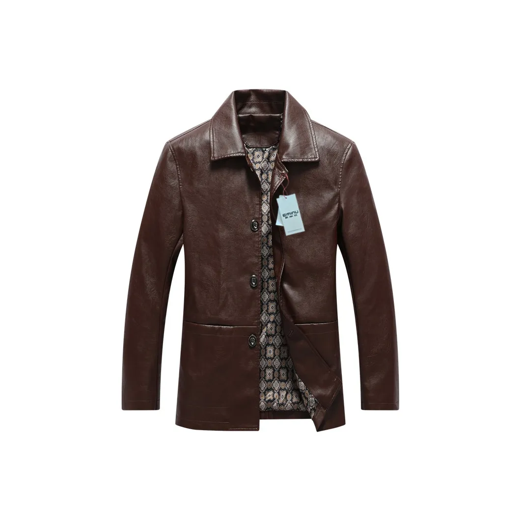 EMINU Мужские кожаные куртки