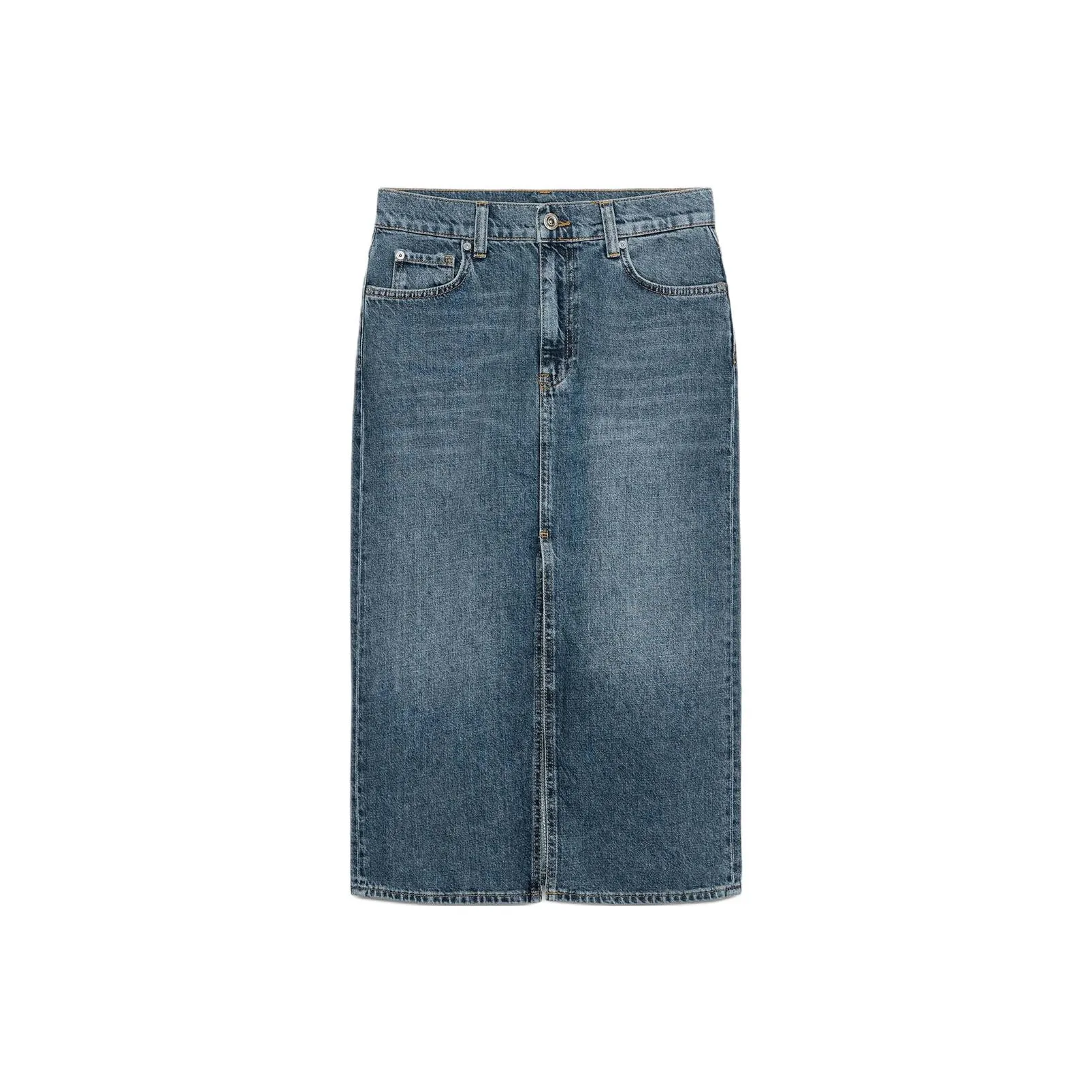 ZARA ZW Series Деним Длинный Юбка Женские