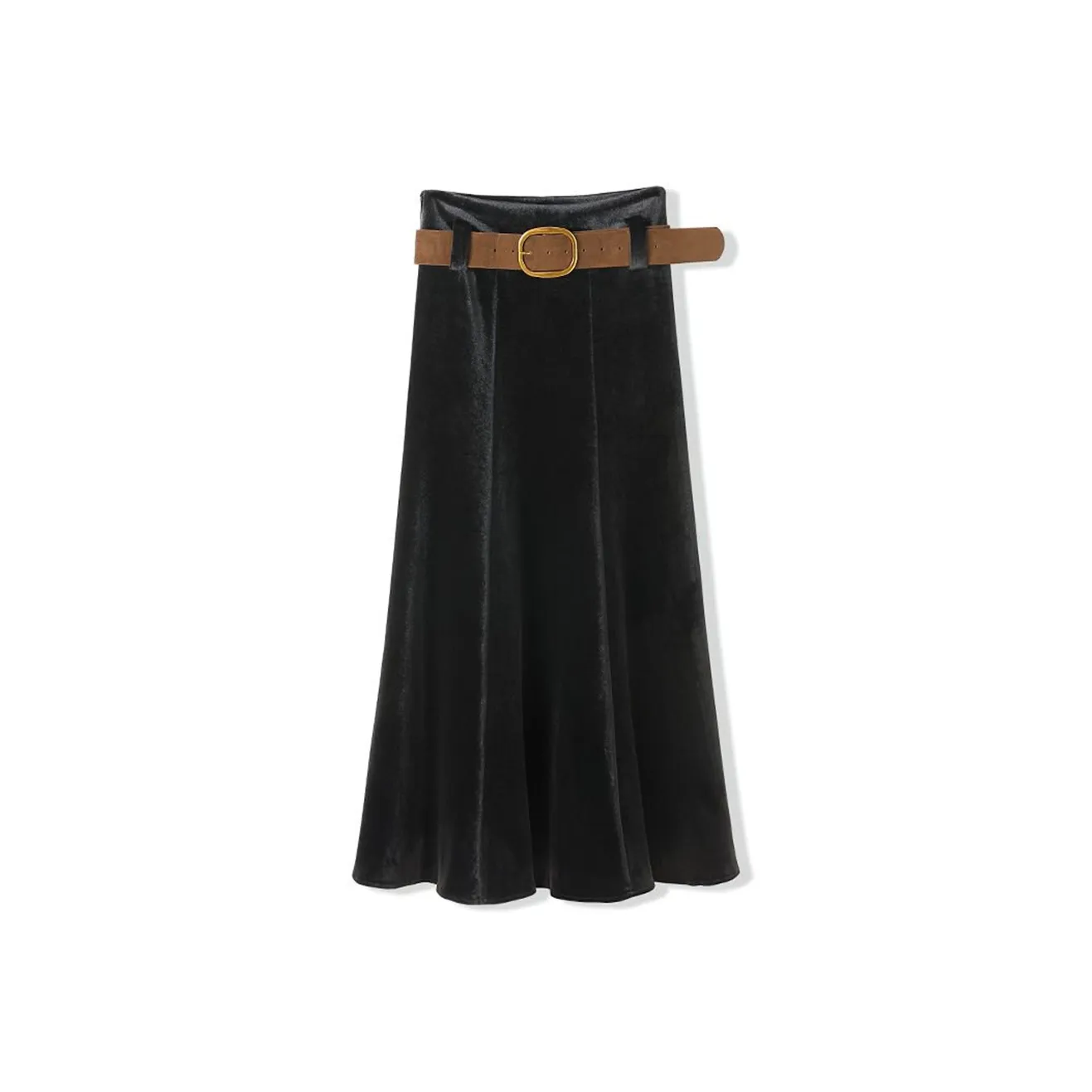 AHDO Черные Женские Повседневные Длинные Юбки