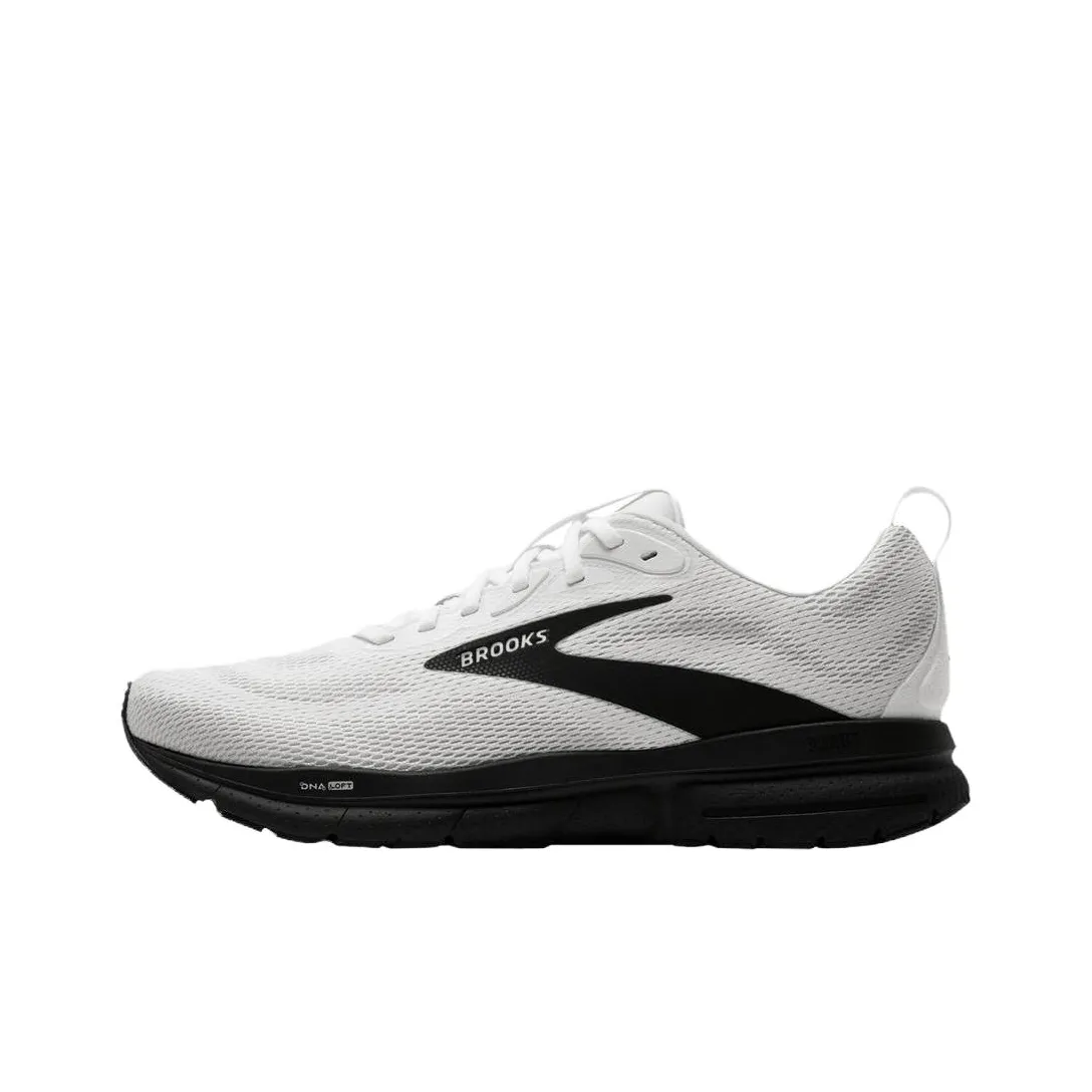 Беги Brooks Trace 4 Кроссовки Мужские Белый Черный