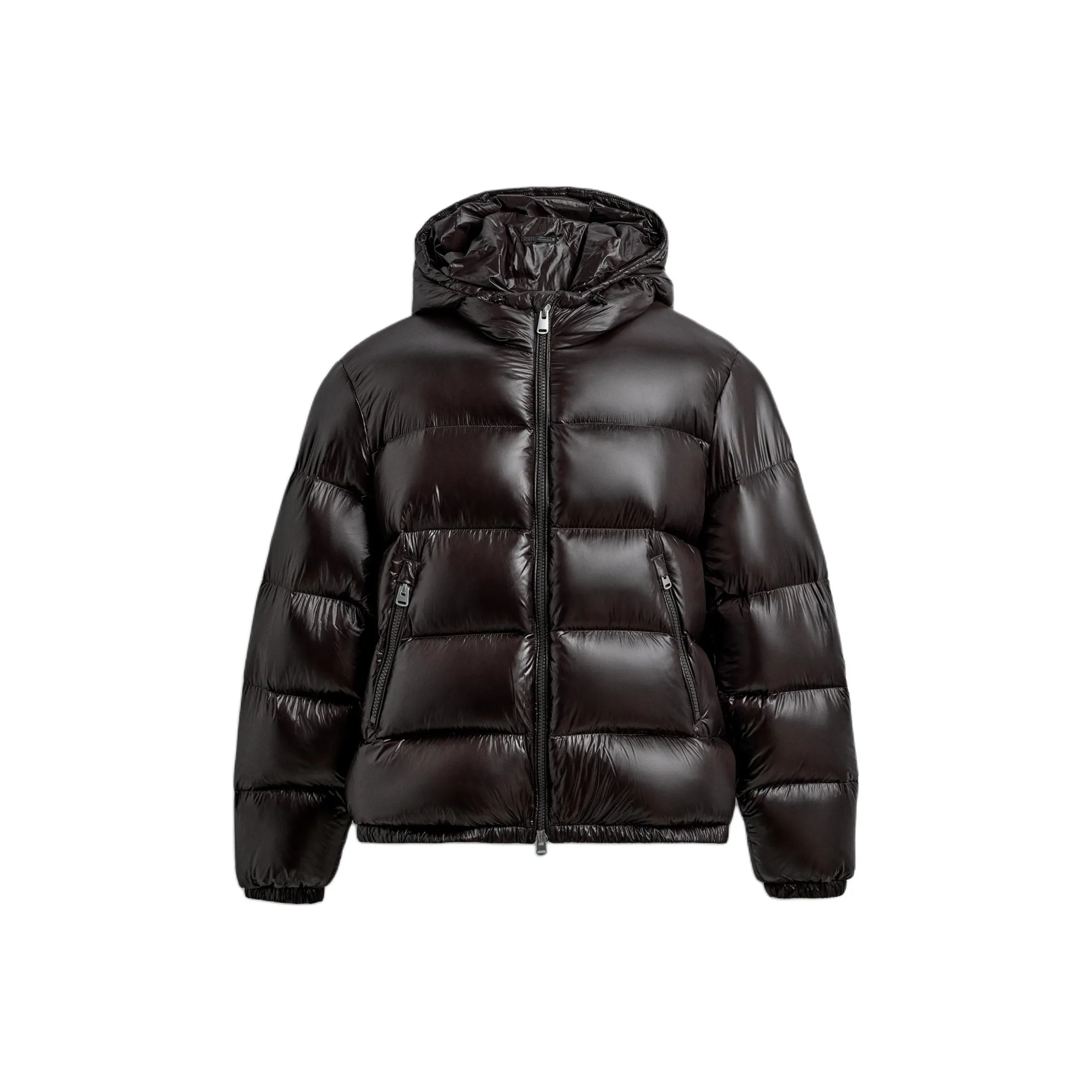 ZARA Коричневый Мужской Пуховик