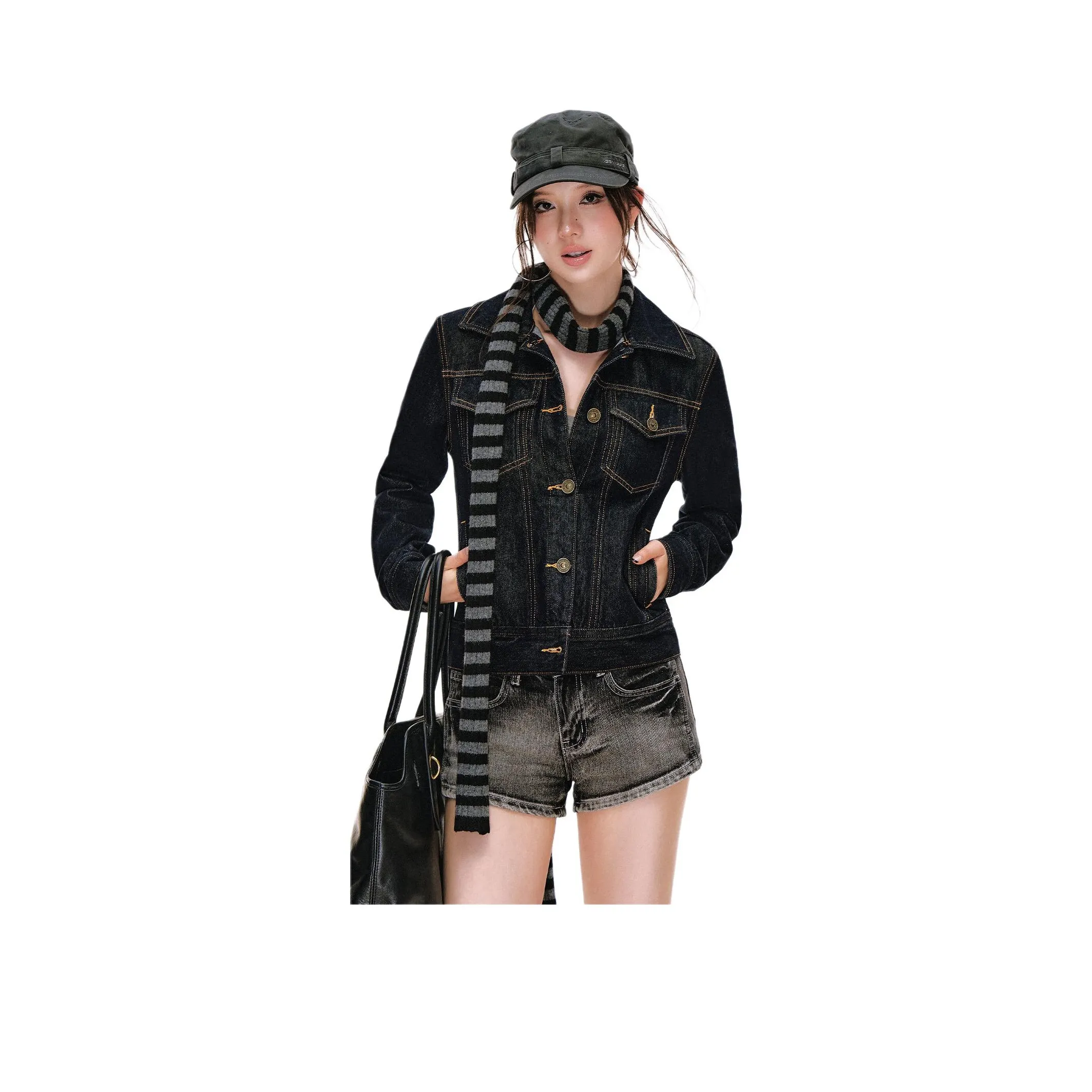 HIPHOPPUNKS Denim Jacket Women's