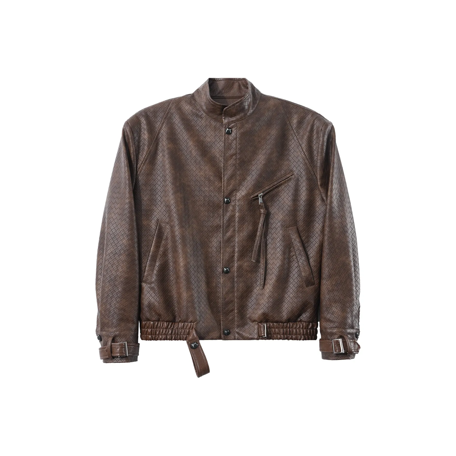 LONGDAODAO Кожа Куртка Мужская