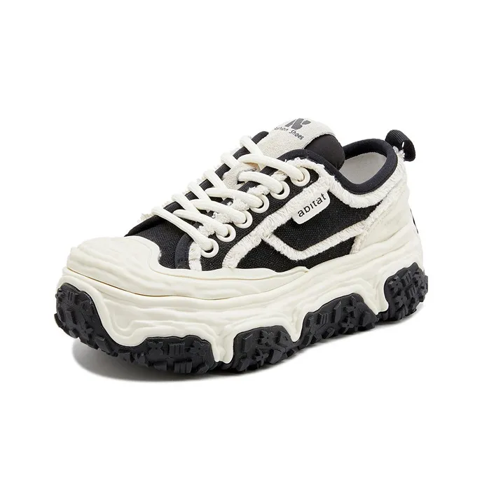 SENJIALUO Высота Увеличивающие Устойчивые к истиранию Дышащие Противоскользящие Низкий Топ Кроссовки с толстой подошвой Женские