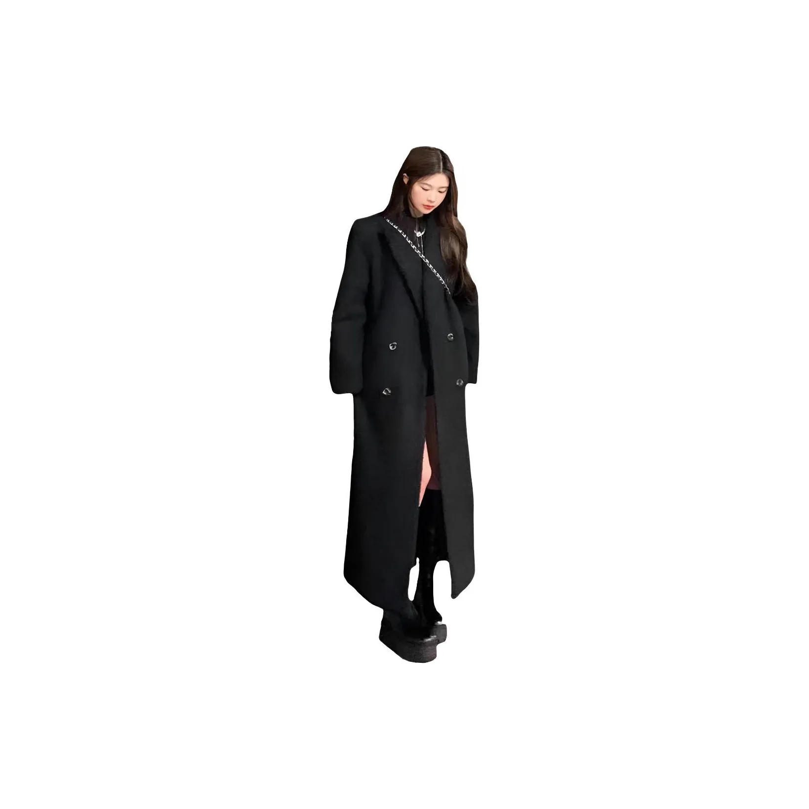 Dippanis Черное Женское Пальто