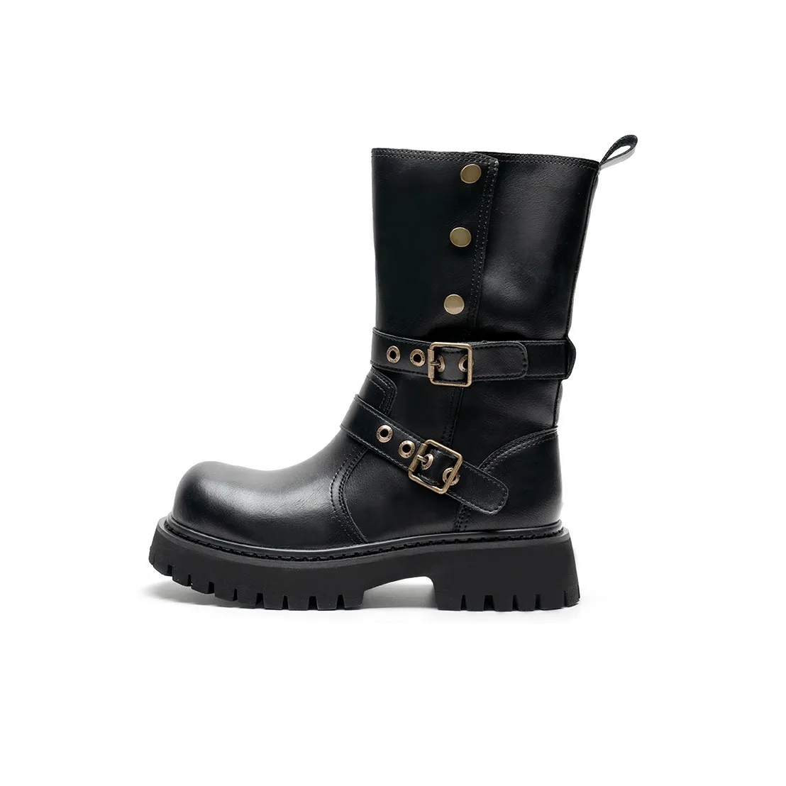 Mule Donkey Женские высокие сапоги с высоким коленом винтажный черный