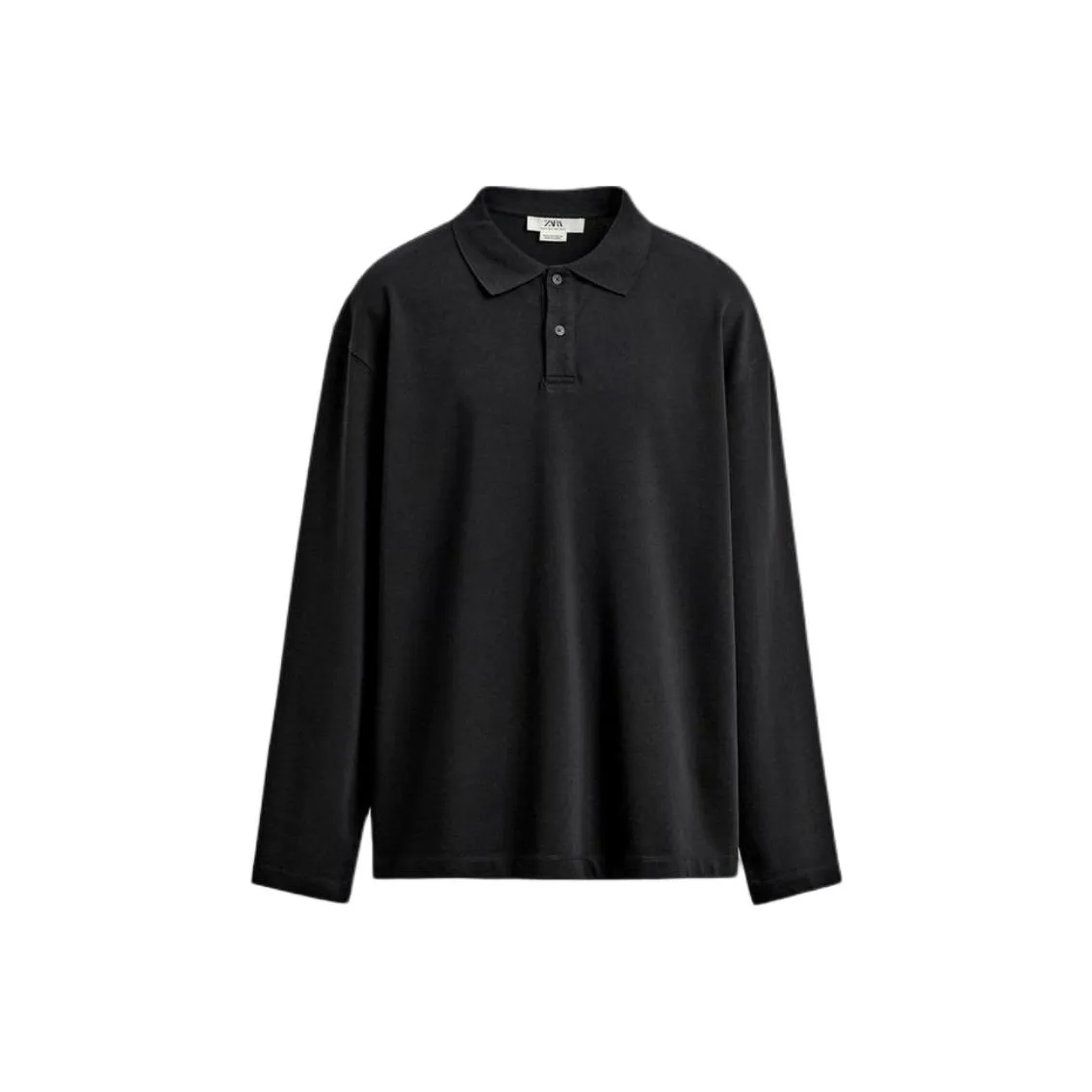 ZARA Мужская черная поло