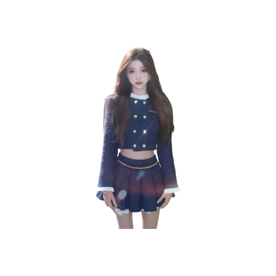 XIANSINIAO Длинное платье с длинными рукавами женское