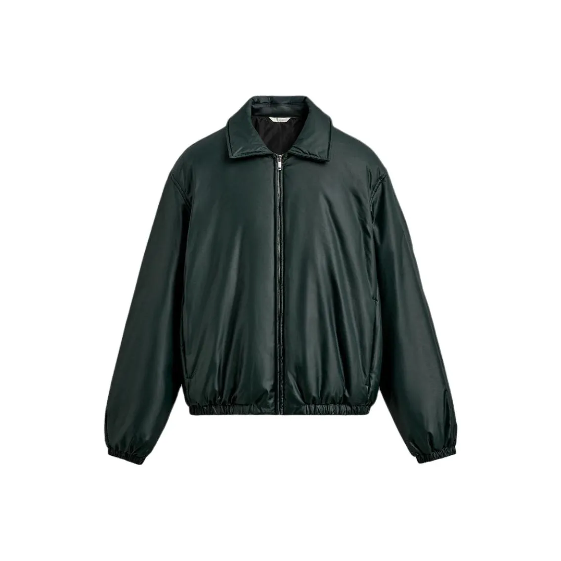 ZARA Темно-зеленый Мужской пуховик