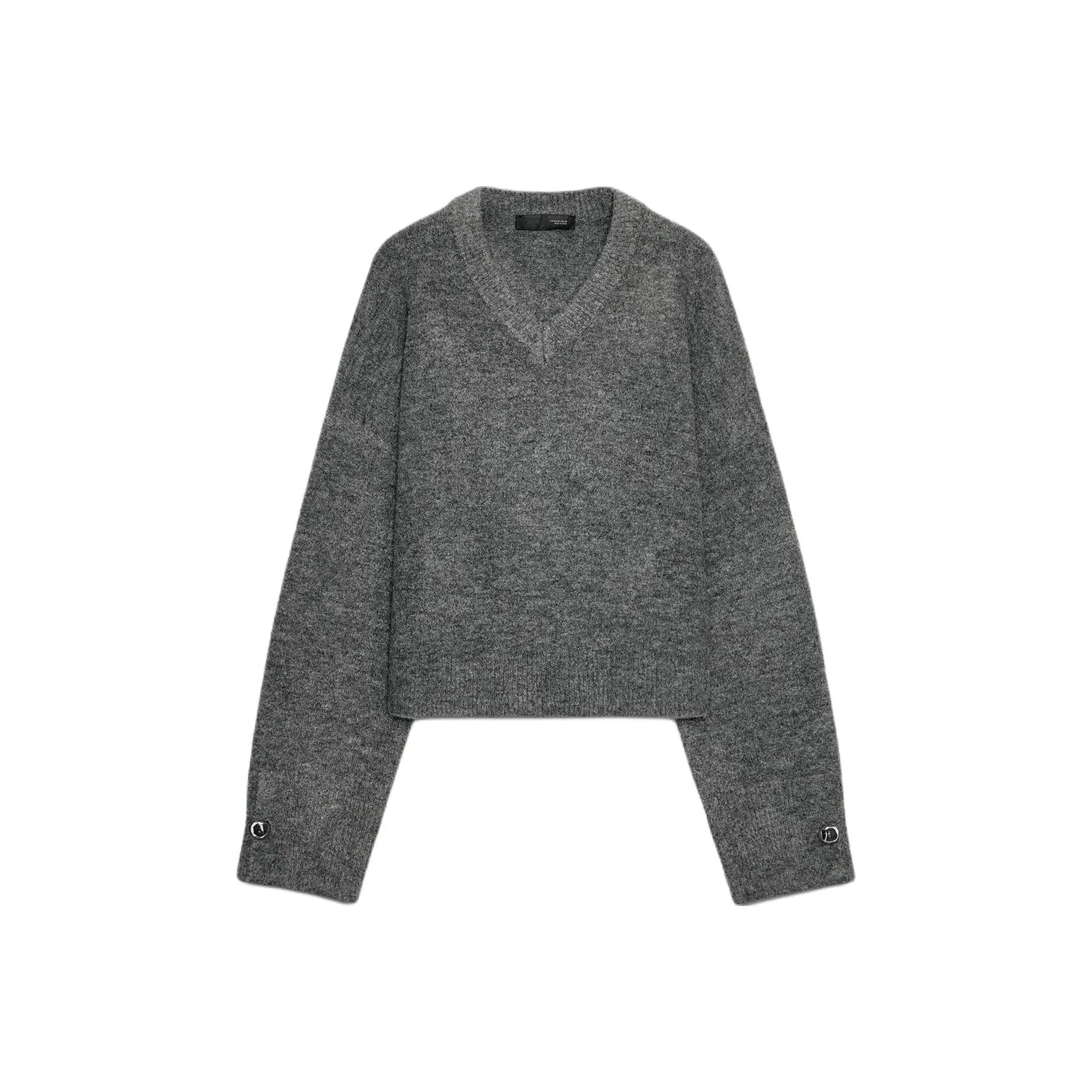 ZARA Зебра с принтом серый женский трикотаж