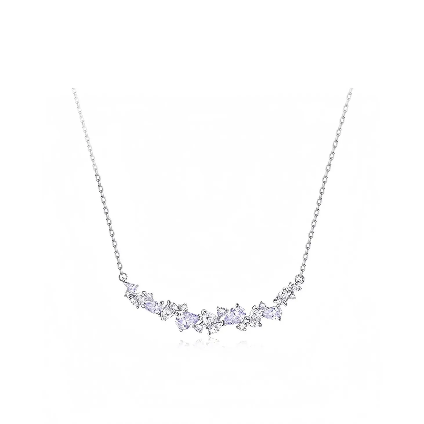 GUDUD Цветное глазурное нефритовое ожерелье для женщин