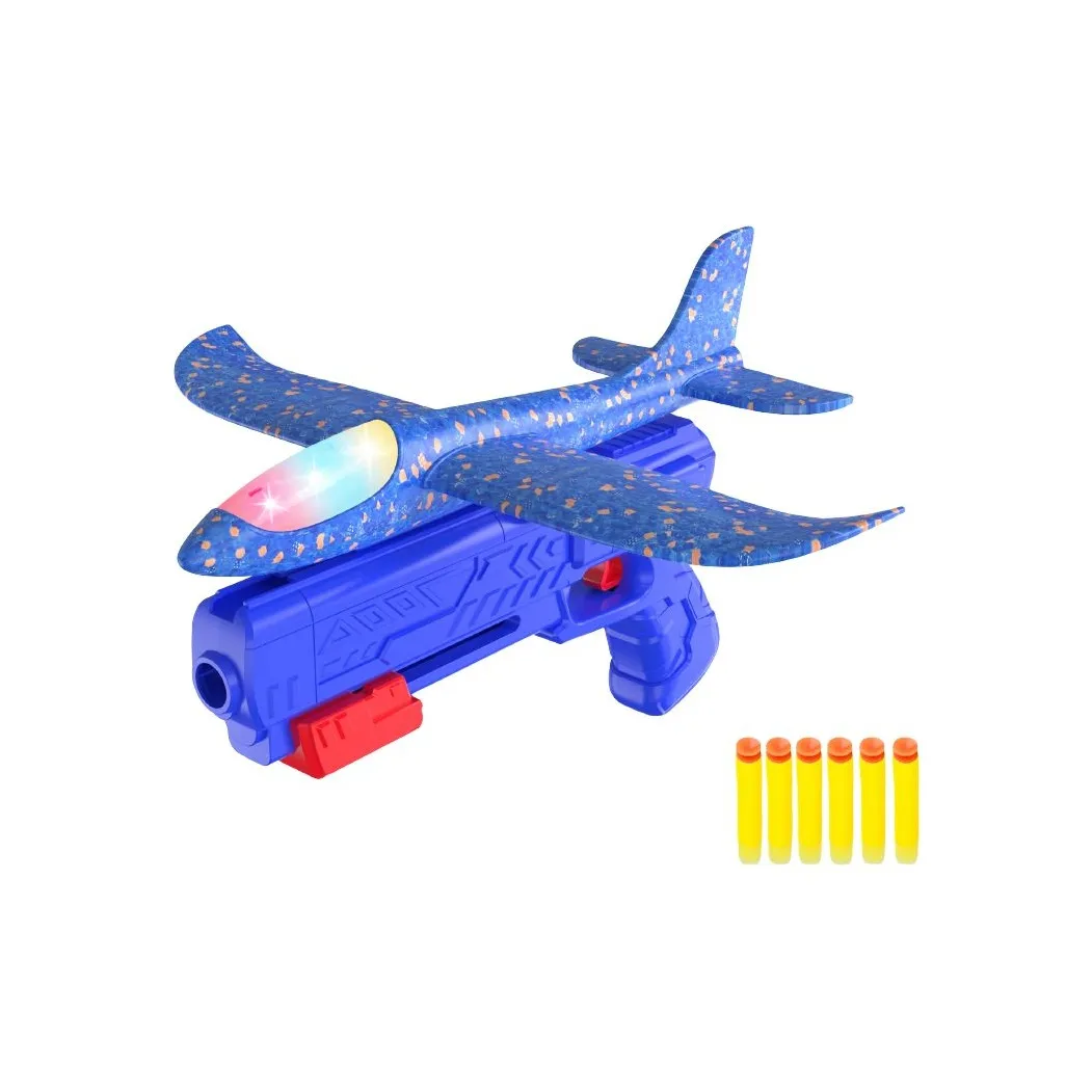 KecoSweet Пена Ручная Пистолет Launch THROW Детский Свет Услуги для родителей На открытом воздухе Игрушка Метательные самолеты