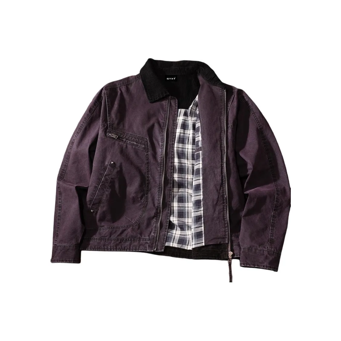 GYXT Сумеречный фиолетовый унисекс куртки