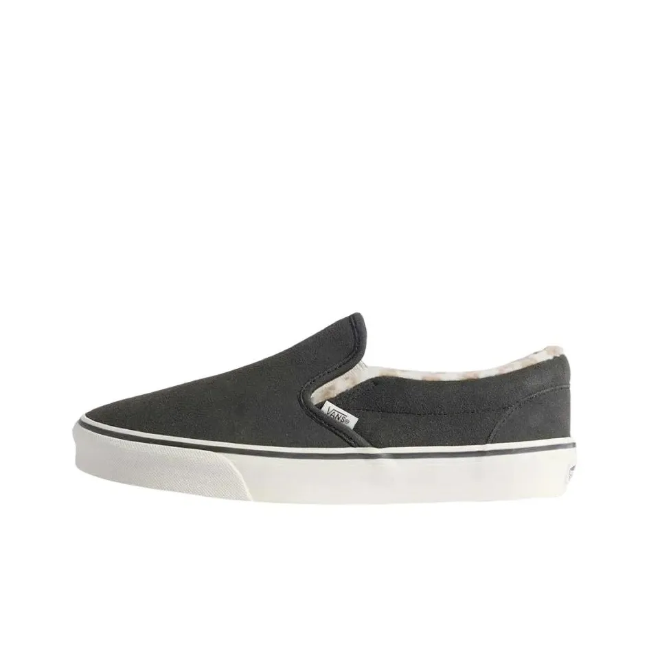 Vans CLASSIC Slip-On Скейтборд Кроссовки Унисекс Выцветший Черный