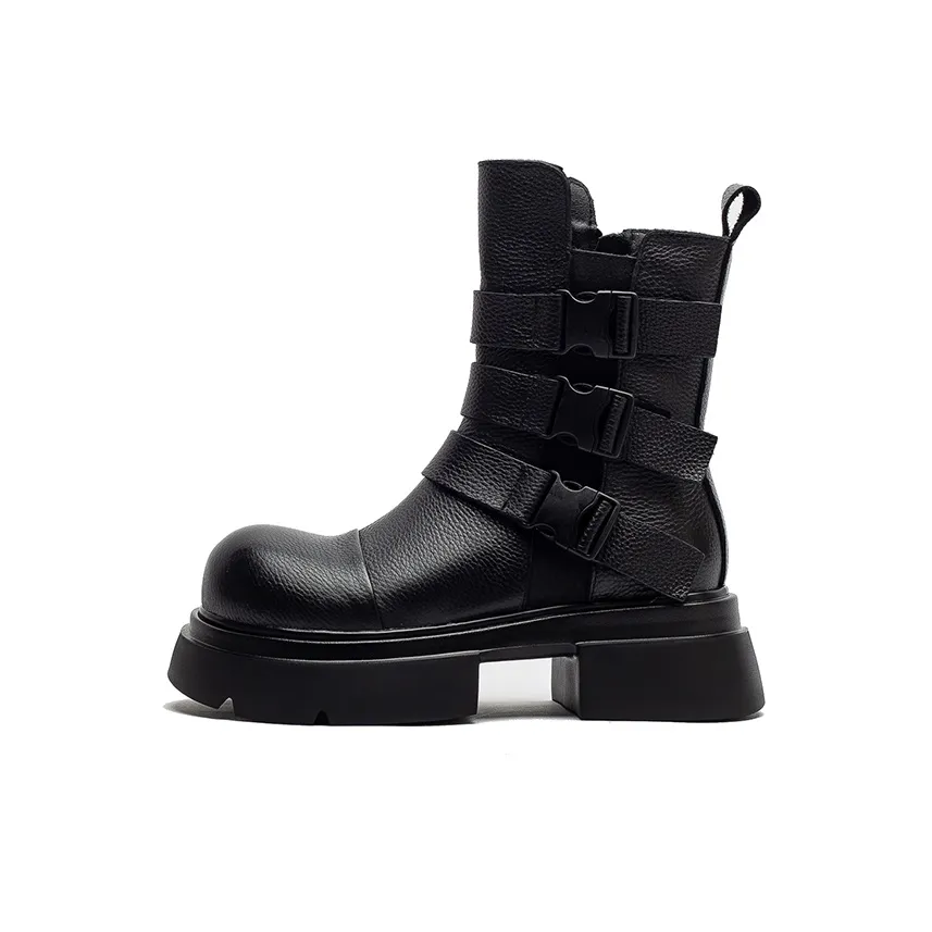 Chibang Короткий MID Голень Мартин Boot 5,5 см Женские