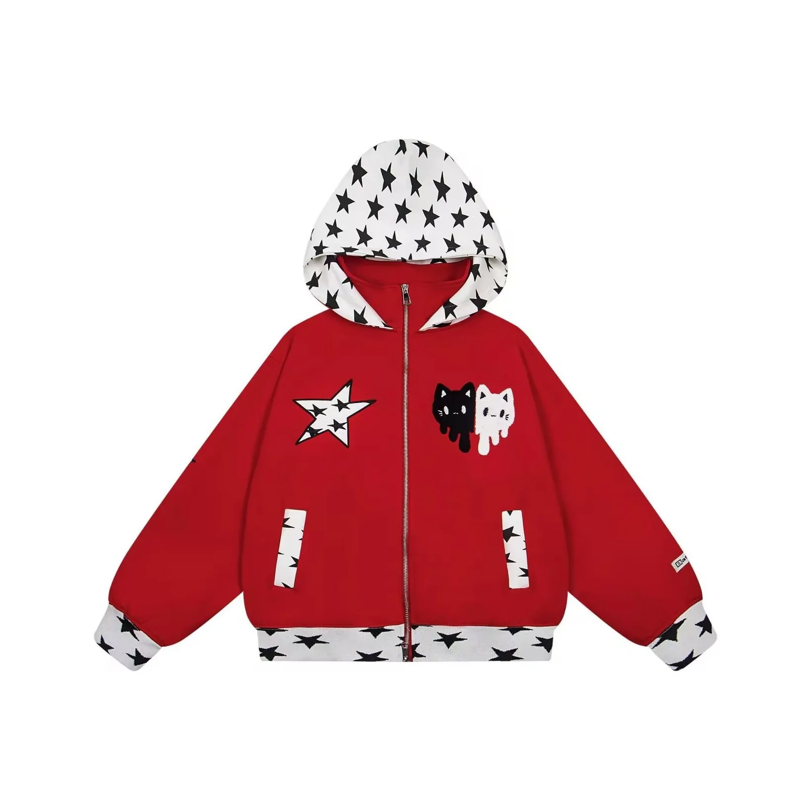 TIANCAIXIAOXIONG Красный Женский Свитшот