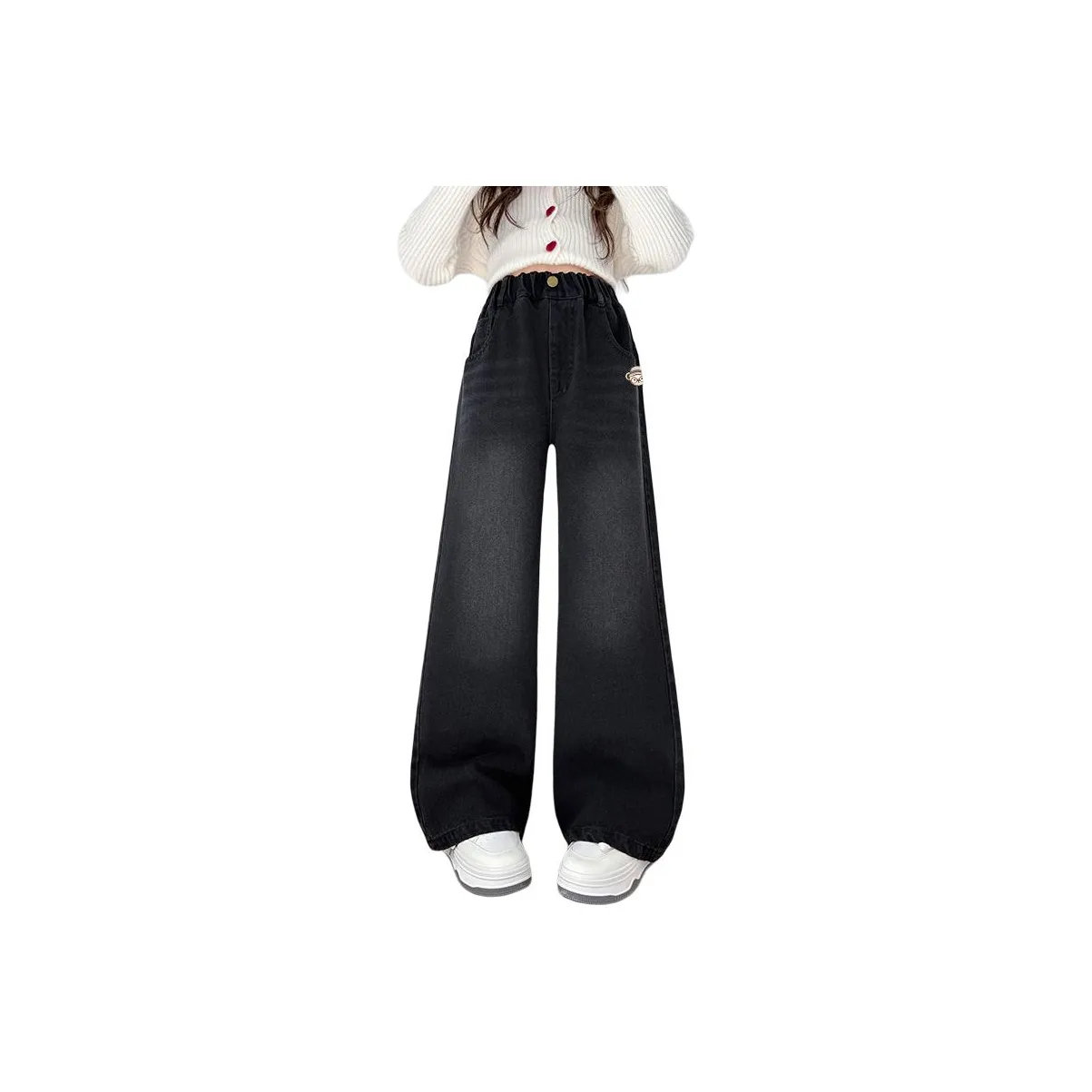 Teddy's Collection Черные брюки Школьный возраст Джинсы