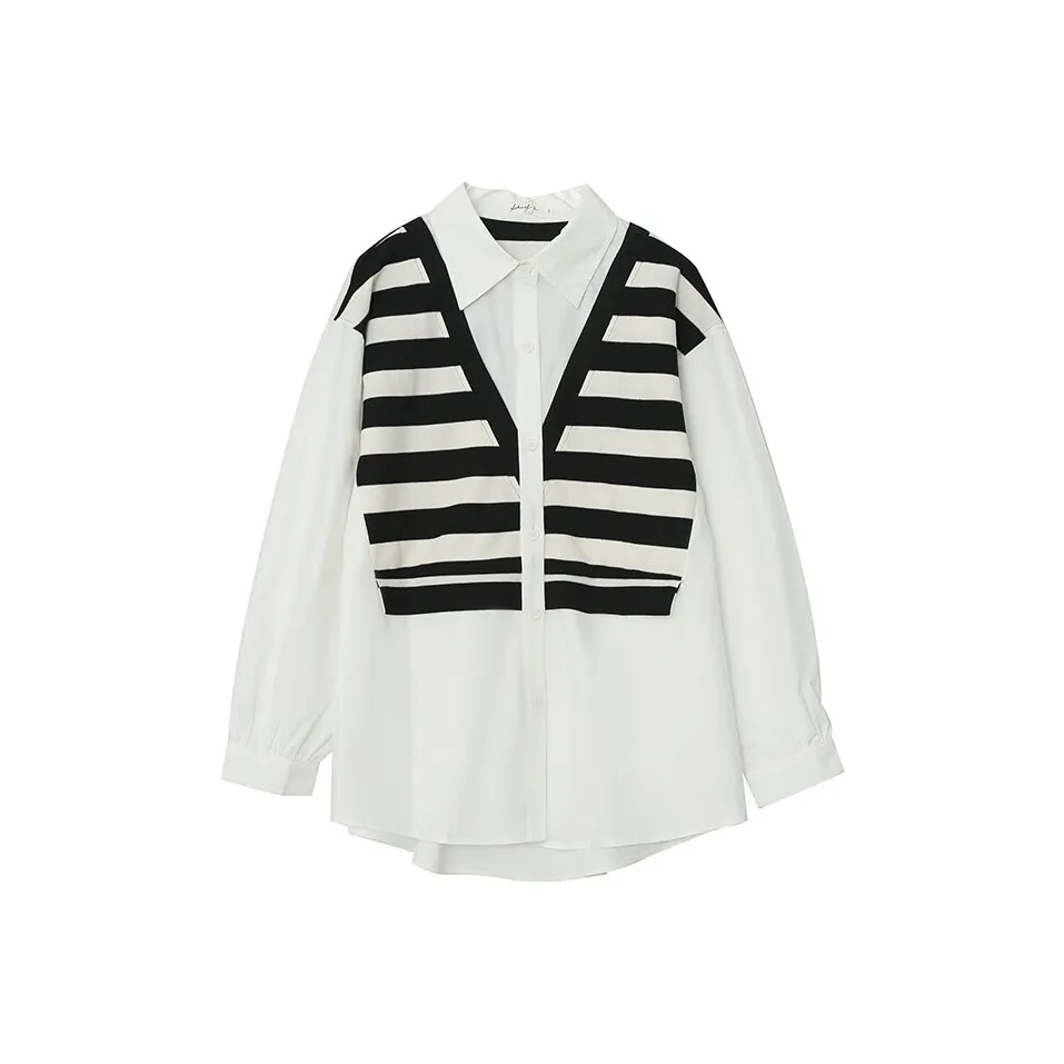 Только ты Рубашка Большой размер Женская одежда Осенний Осенний Топ Женские