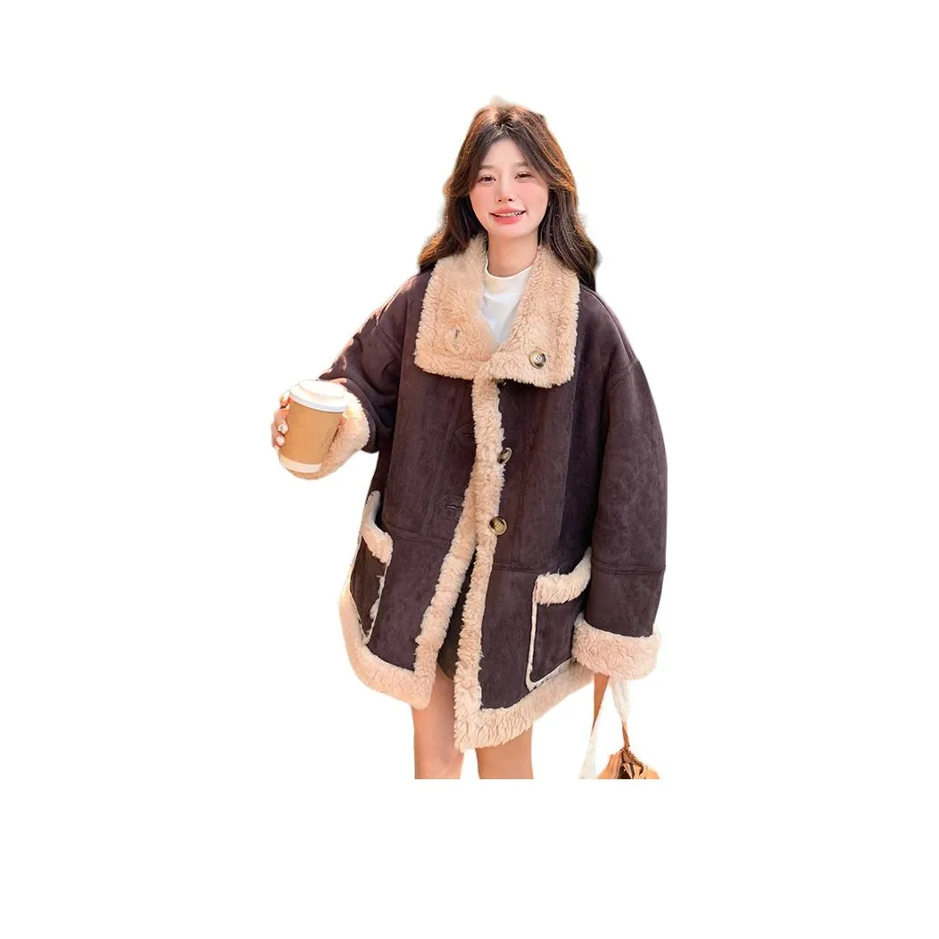 MEXICAN Бархат Feel Пальто Женское