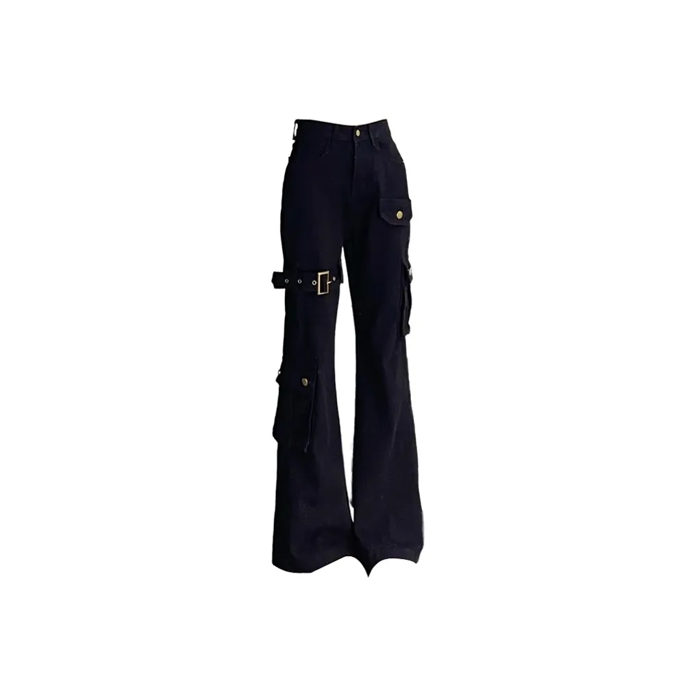 MOONCORE Черные Женские Джинсы