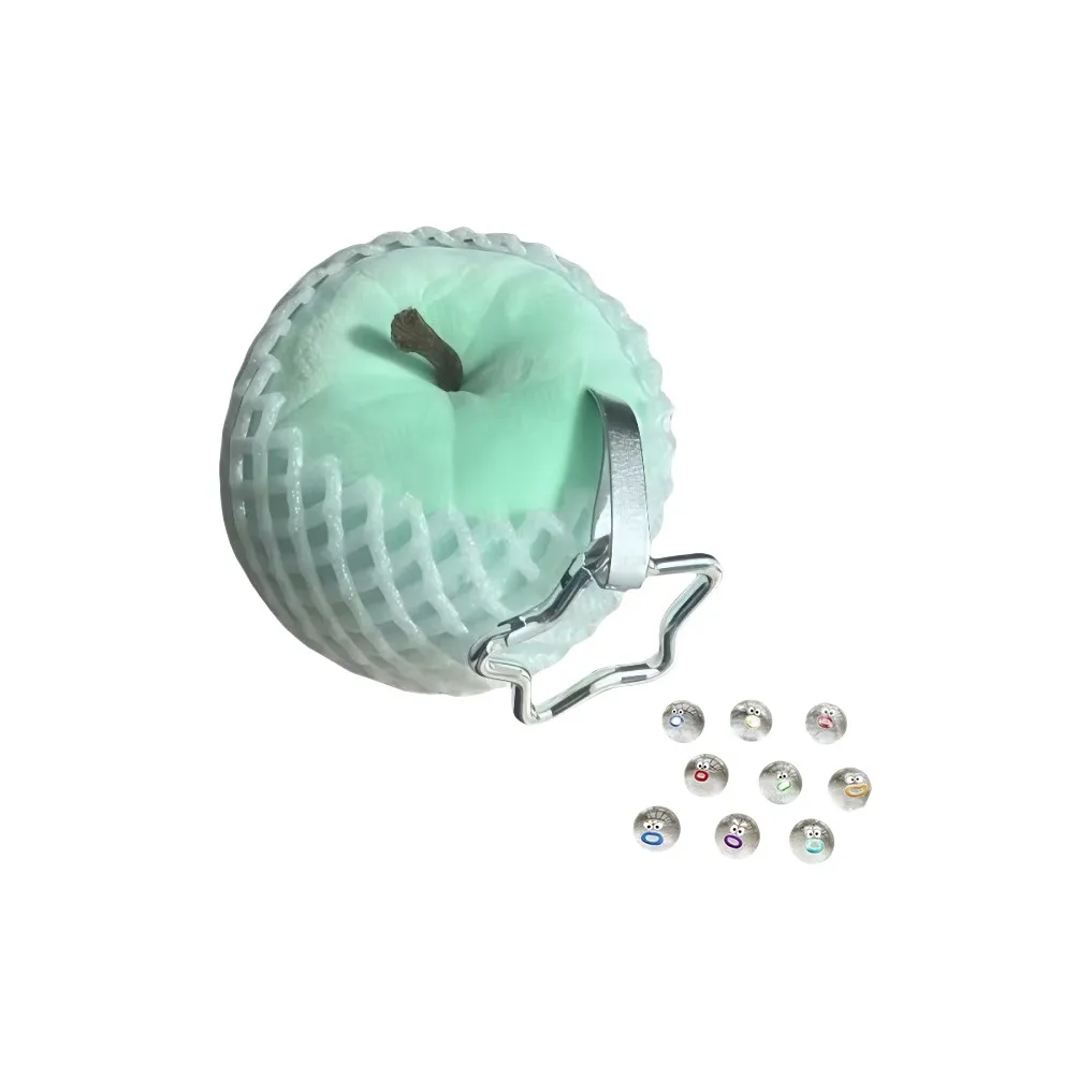 Mr. Toy Милый Мятно-зеленый Яблоко Мягкий Украшение Плюшевый Брелок 10 см Рекомендуемая высота