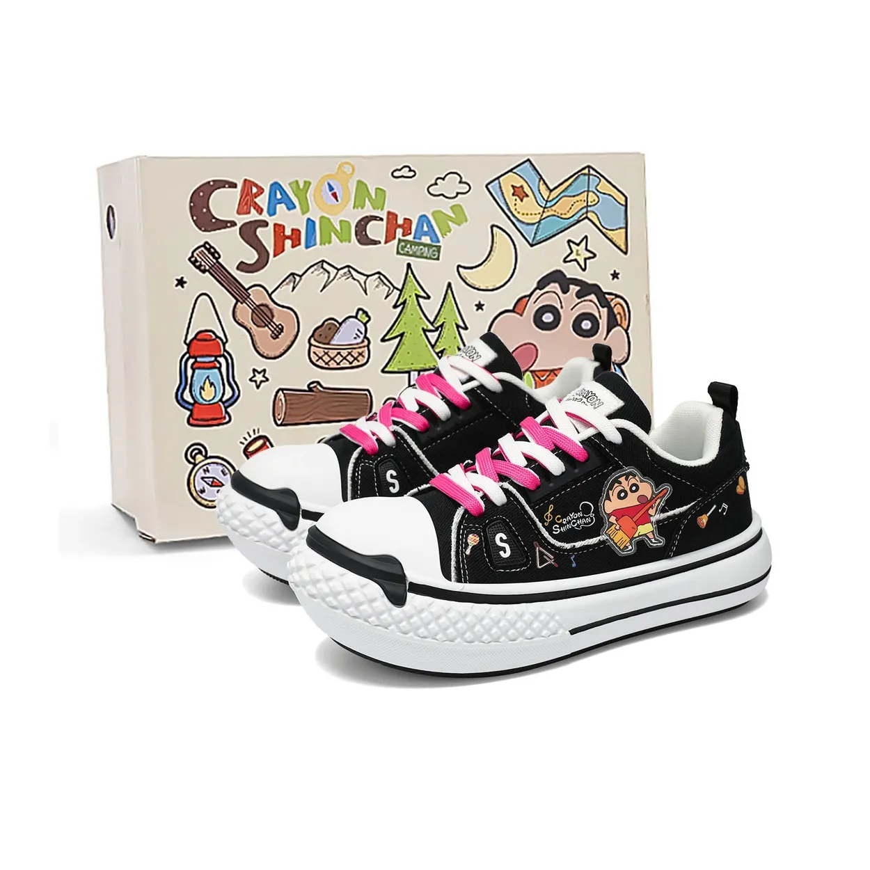Crayon Shinchan Low Top Canvas Shoes Women's