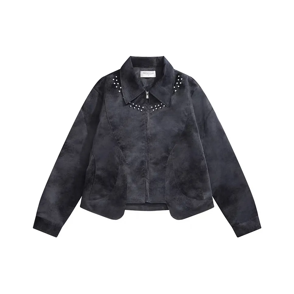 THINGYLAB Черные Мужские Кожаные Куртки