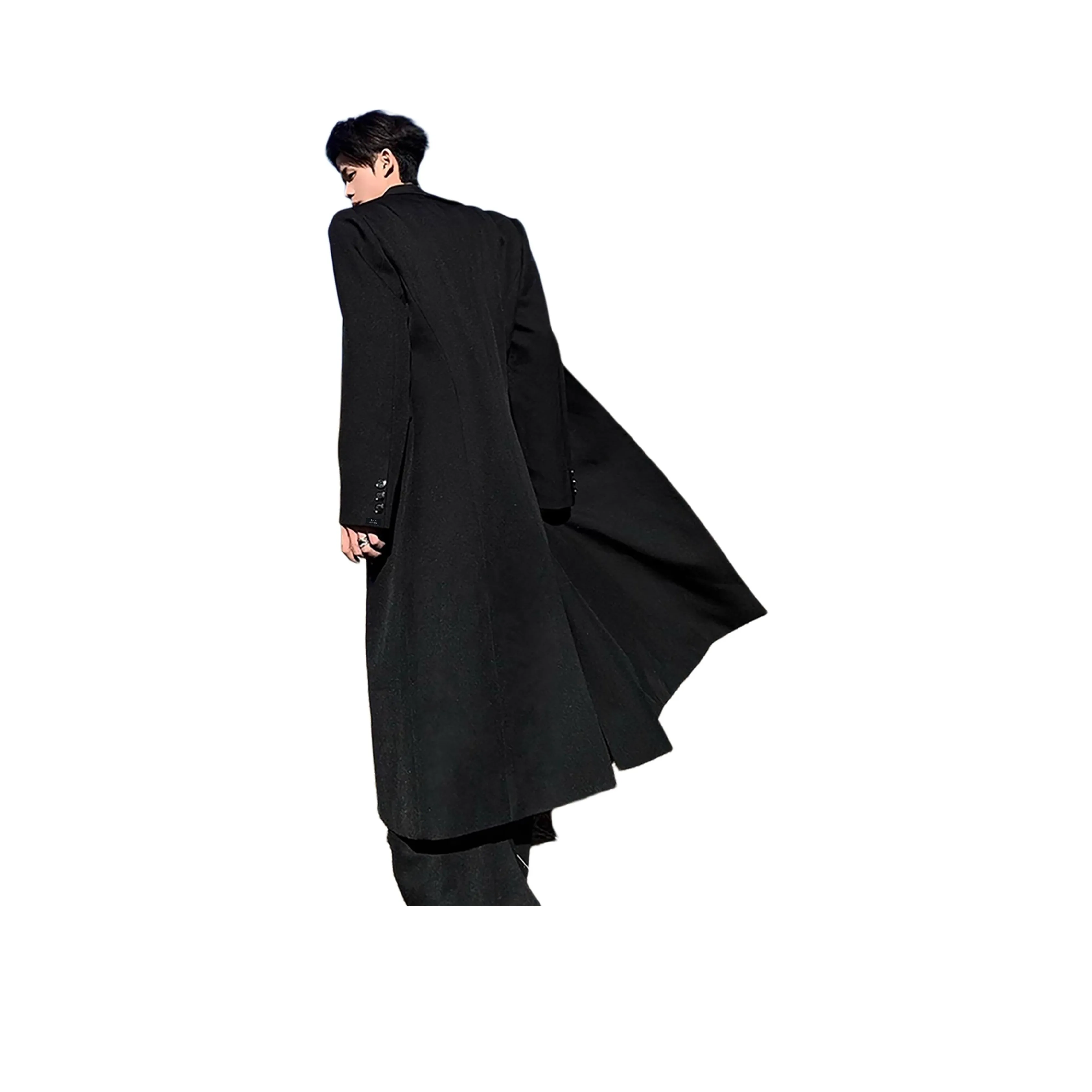 XUBAIHUO Черный Унисекс Тренч