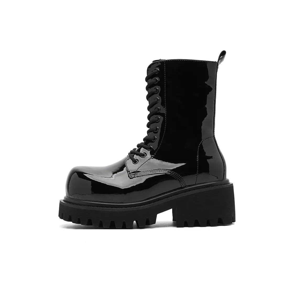 ZHENRAN 10 см Высота Увеличение Байкер Ботинки 10 см Martin Boot Мужской