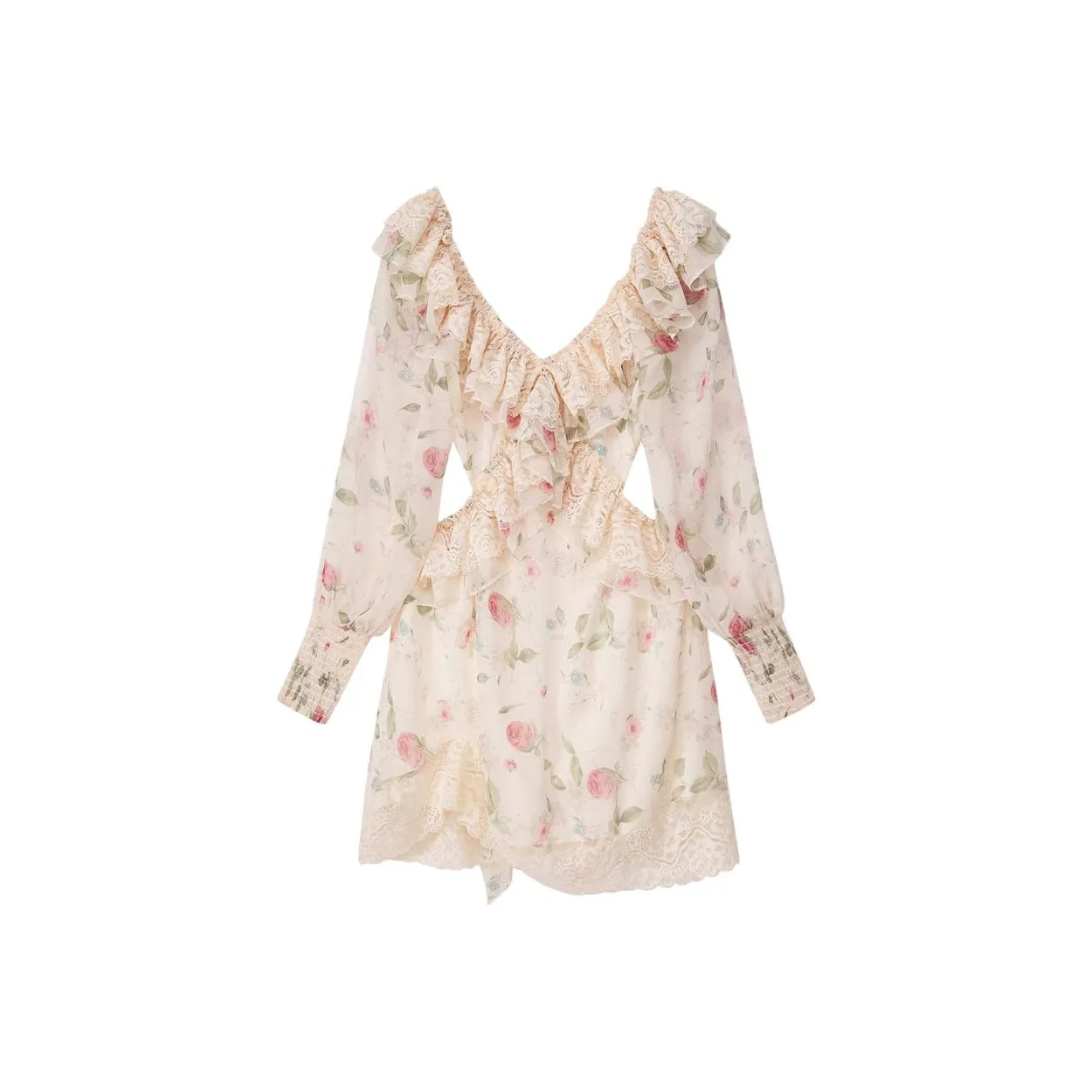 Kiki Clothing Boutique Длинное платье с длинными рукавами женское