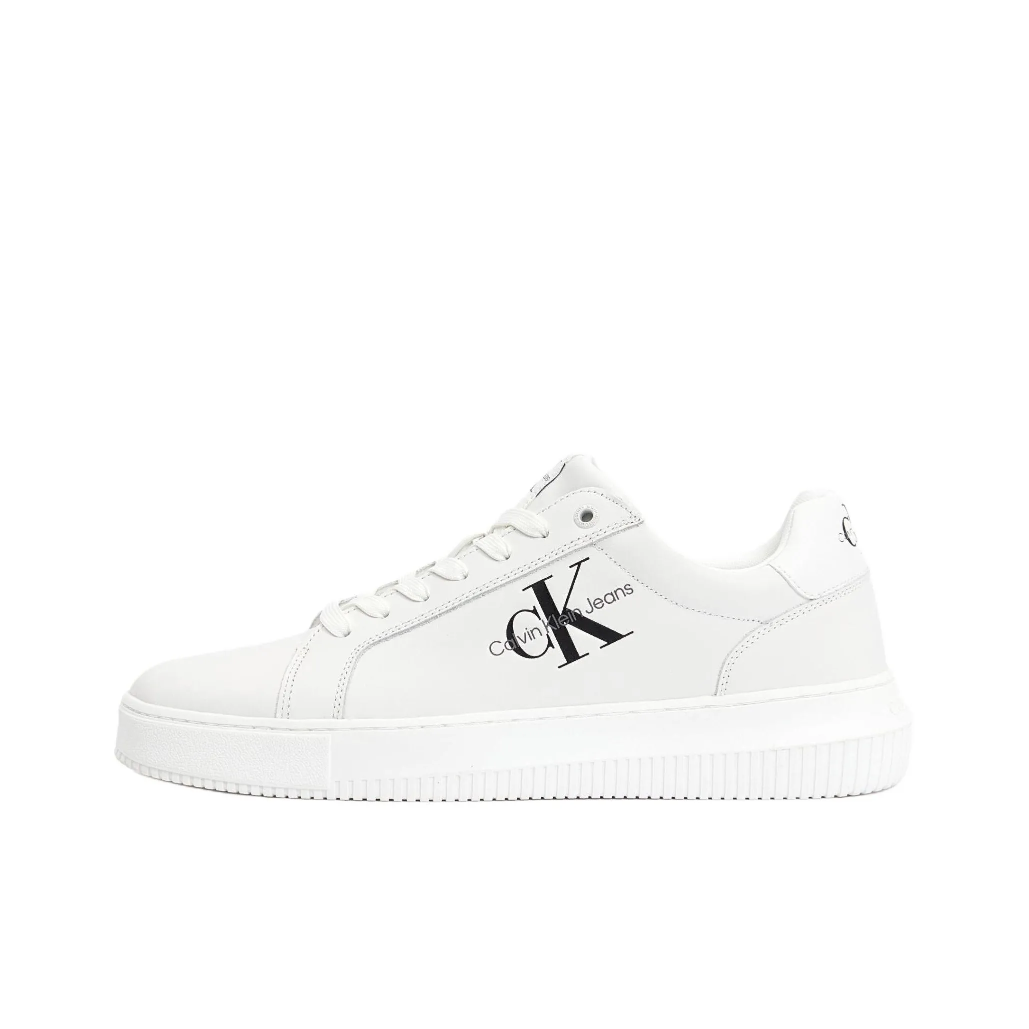 CKJ CALVIN KLEIN JEANS Skateboard Shoes Men Low-Top White