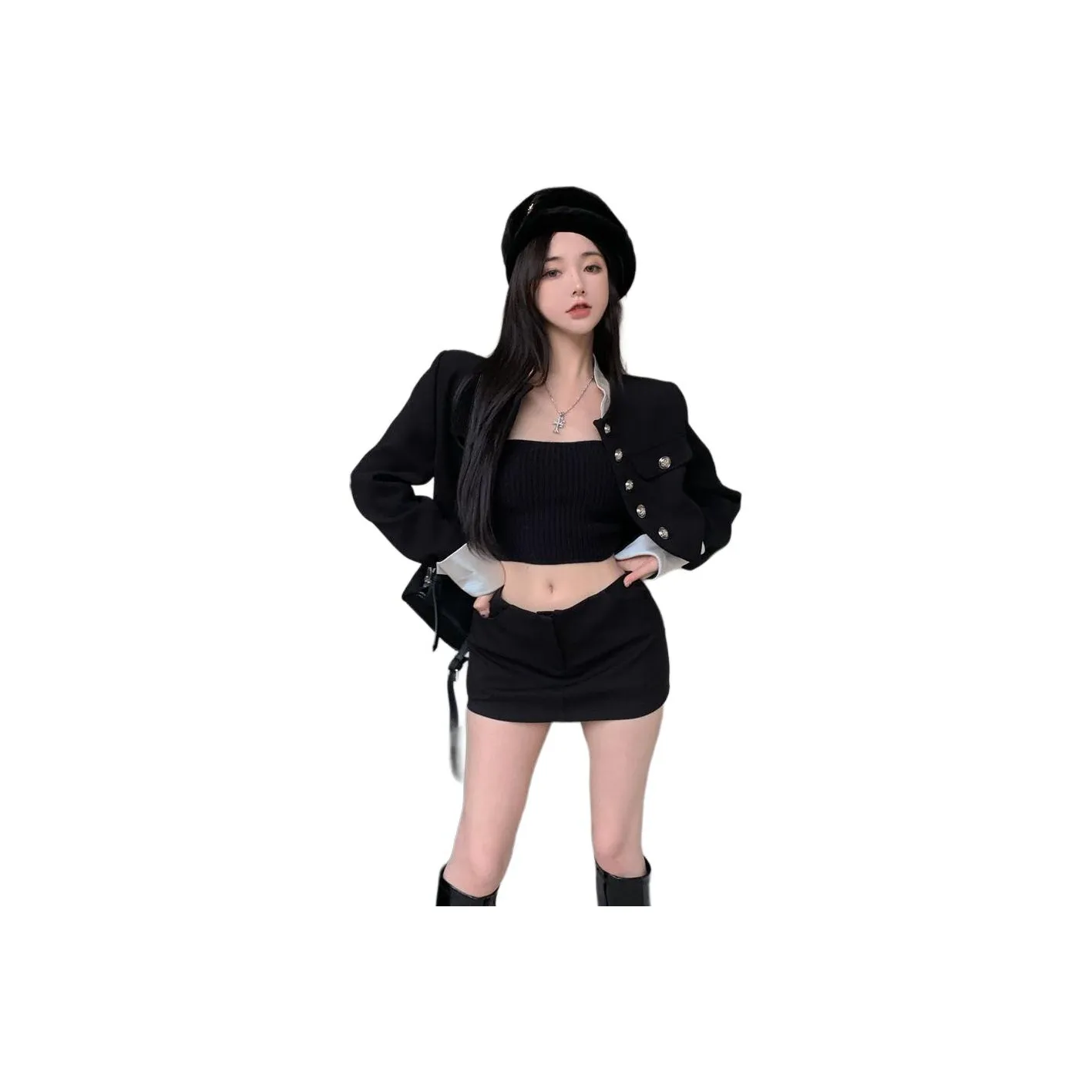 Dippanis Черный Женские Деловые костюмы