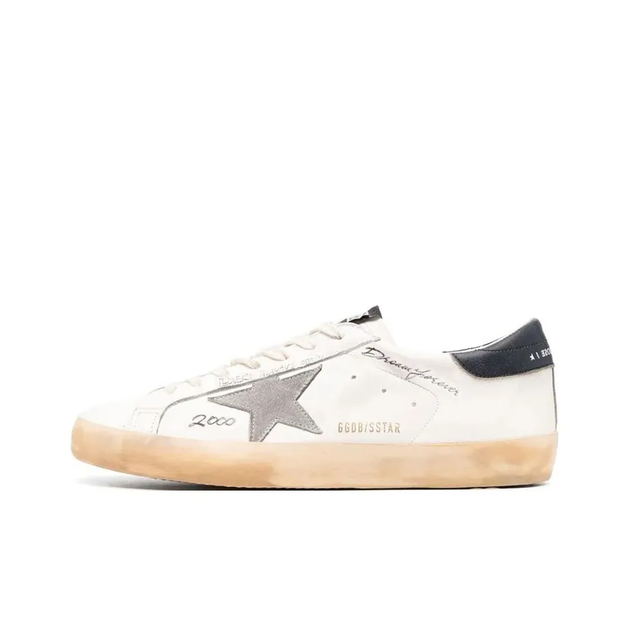 Golden Goose Super Star Skateboard Shoes Men Low Top White