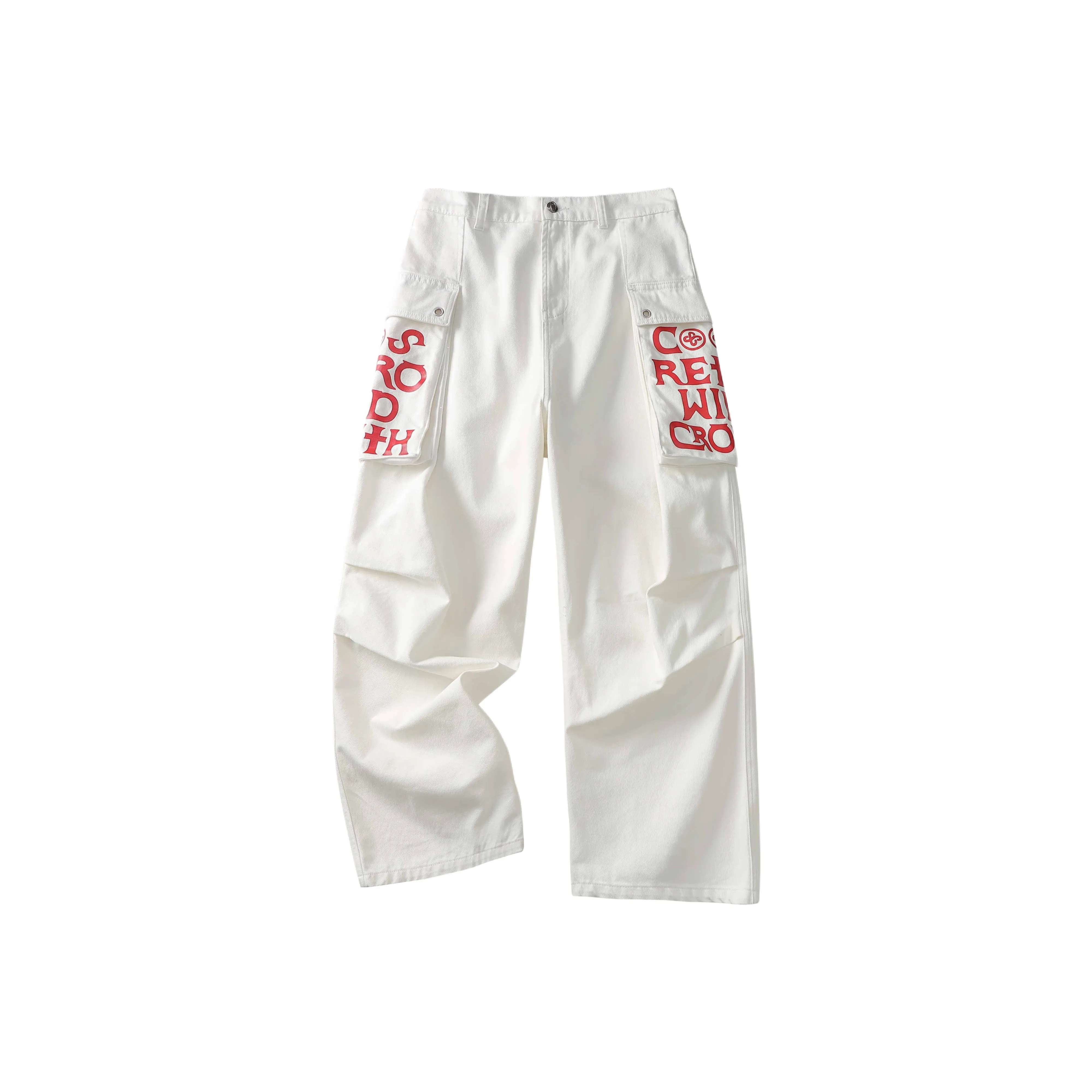 CoosRetro Белый Унисекс Повседневные Штаны
