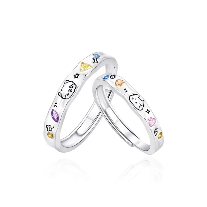 GIRATI Циркон Кольца Унисекс