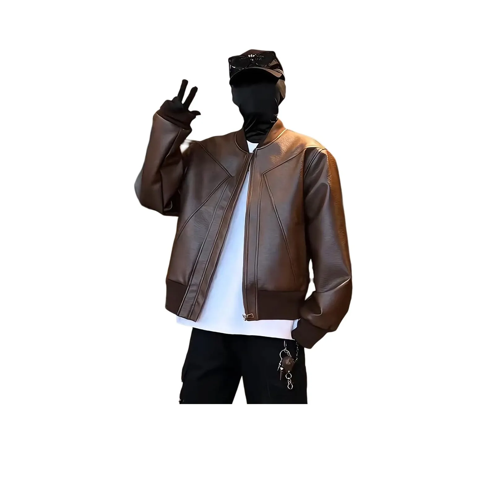 SOUL WORKER Кожа Куртка Унисекс