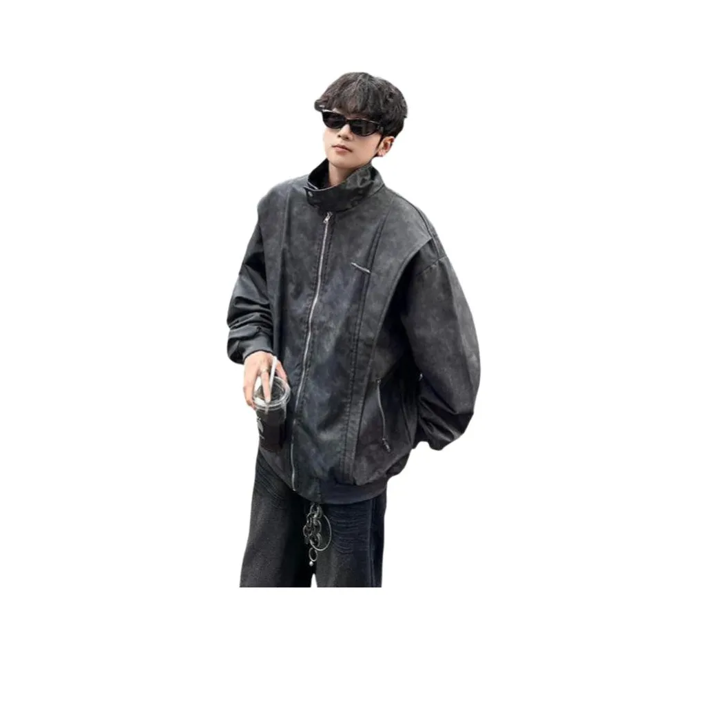 REBIRTHRABBIT Кожа Куртка Мужская